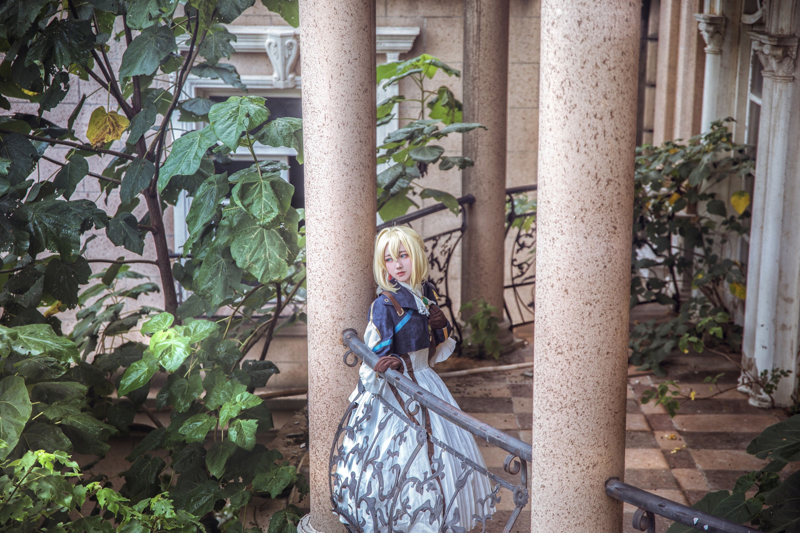 [Cosplay写真] 动漫博主弦音sic – 紫罗兰永恒花园 薇尔莉特・伊芙加登 [10P] - 秀人网免费无水印在线套图写真