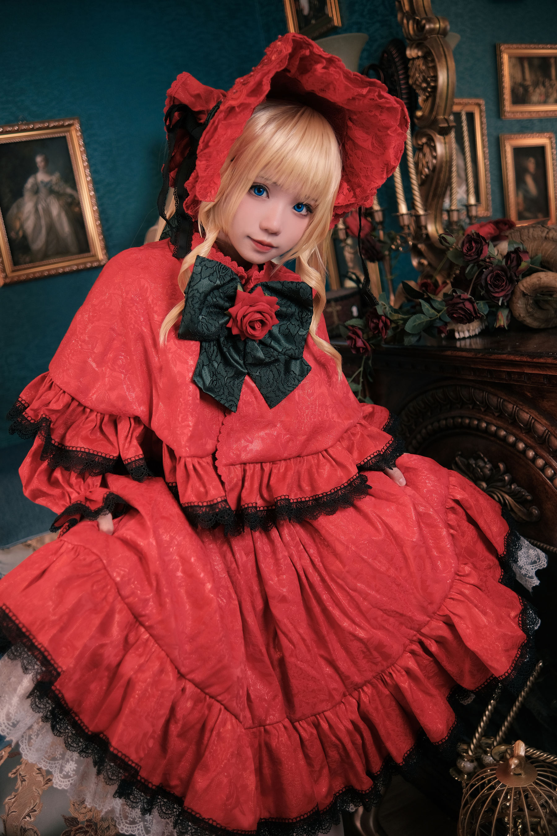 花柒Hana – 蔷薇少女 [13P] - 秀人网免费无水印在线套图写真