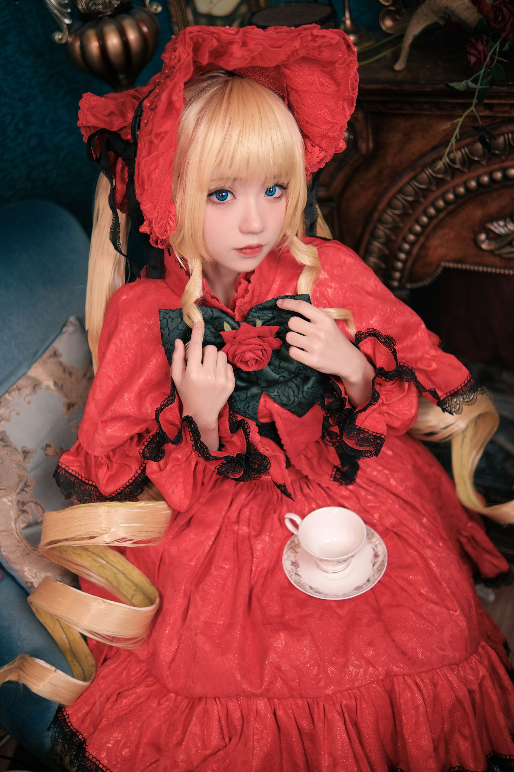 花柒Hana – 蔷薇少女 [13P] - 秀人网免费无水印在线套图写真