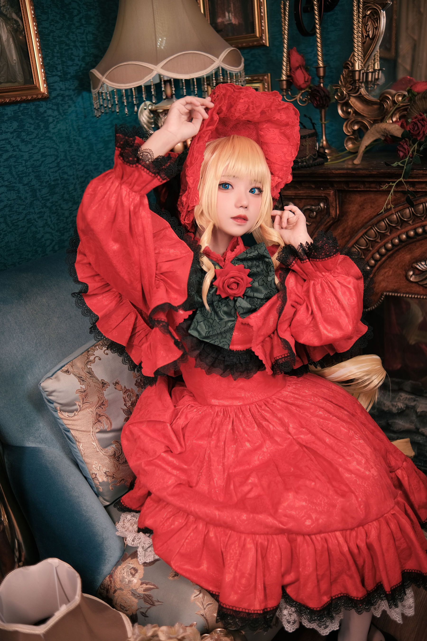 花柒Hana – 蔷薇少女 [13P] - 秀人网免费无水印在线套图写真