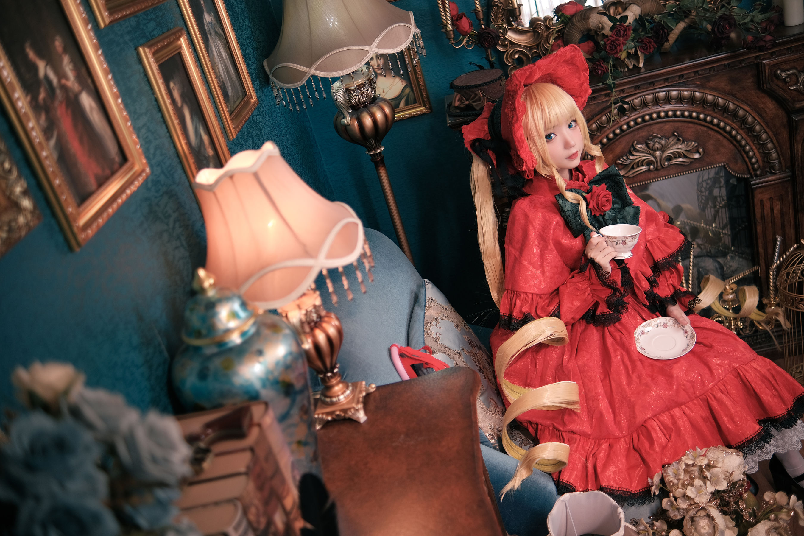 花柒Hana – 蔷薇少女 [13P] - 秀人网免费无水印在线套图写真