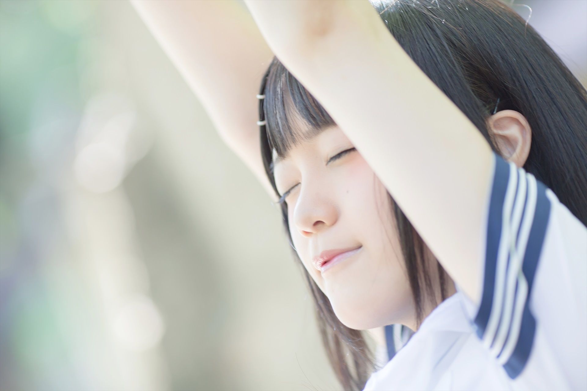 [まきろん。]君夏 – 君と僕の夏休み 制服 [30P] - 秀人网免费无水印在线套图写真