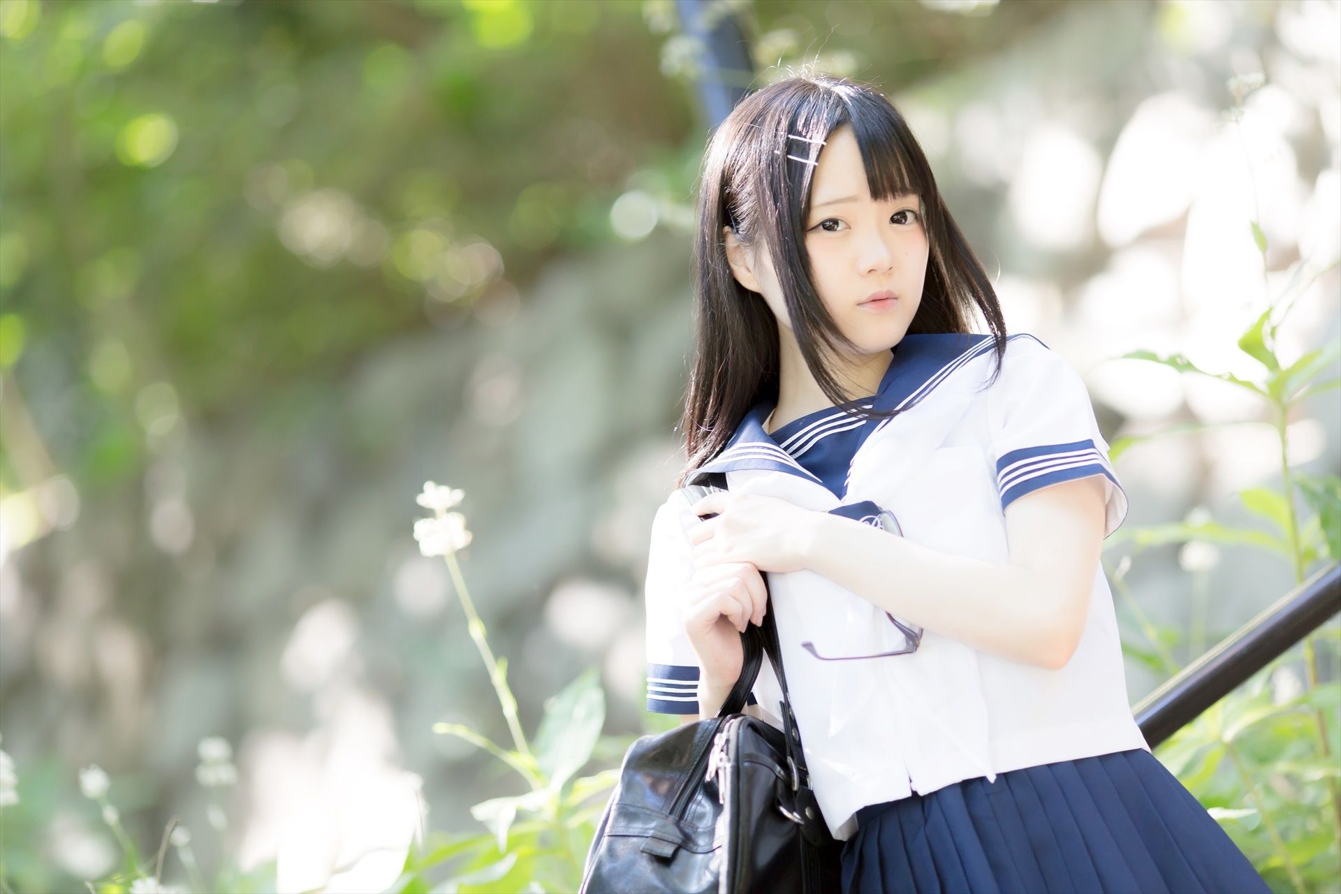 [まきろん。]君夏 – 君と僕の夏休み 制服 [30P] - 秀人网免费无水印在线套图写真