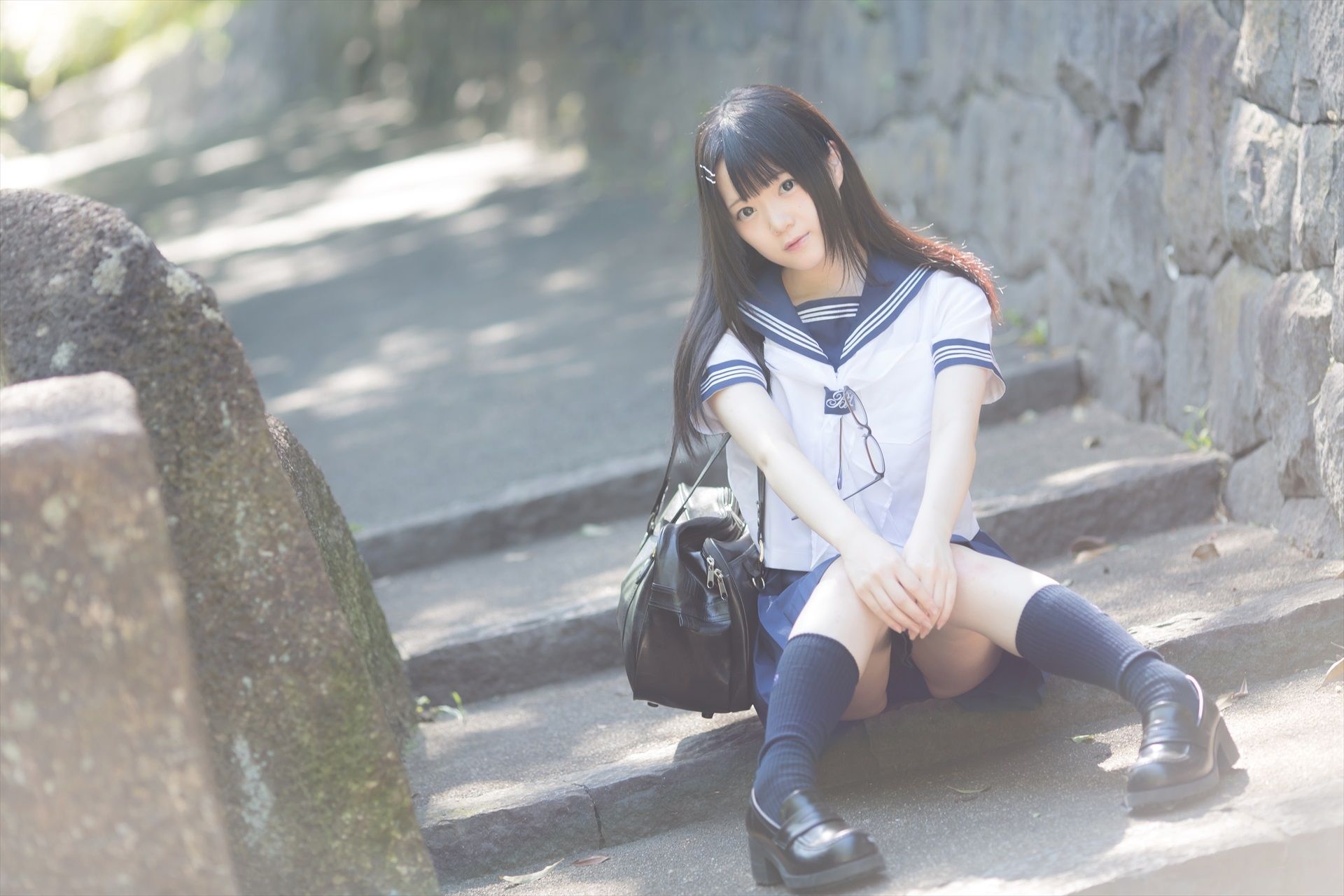 [まきろん。]君夏 – 君と僕の夏休み 制服 [30P] - 秀人网免费无水印在线套图写真