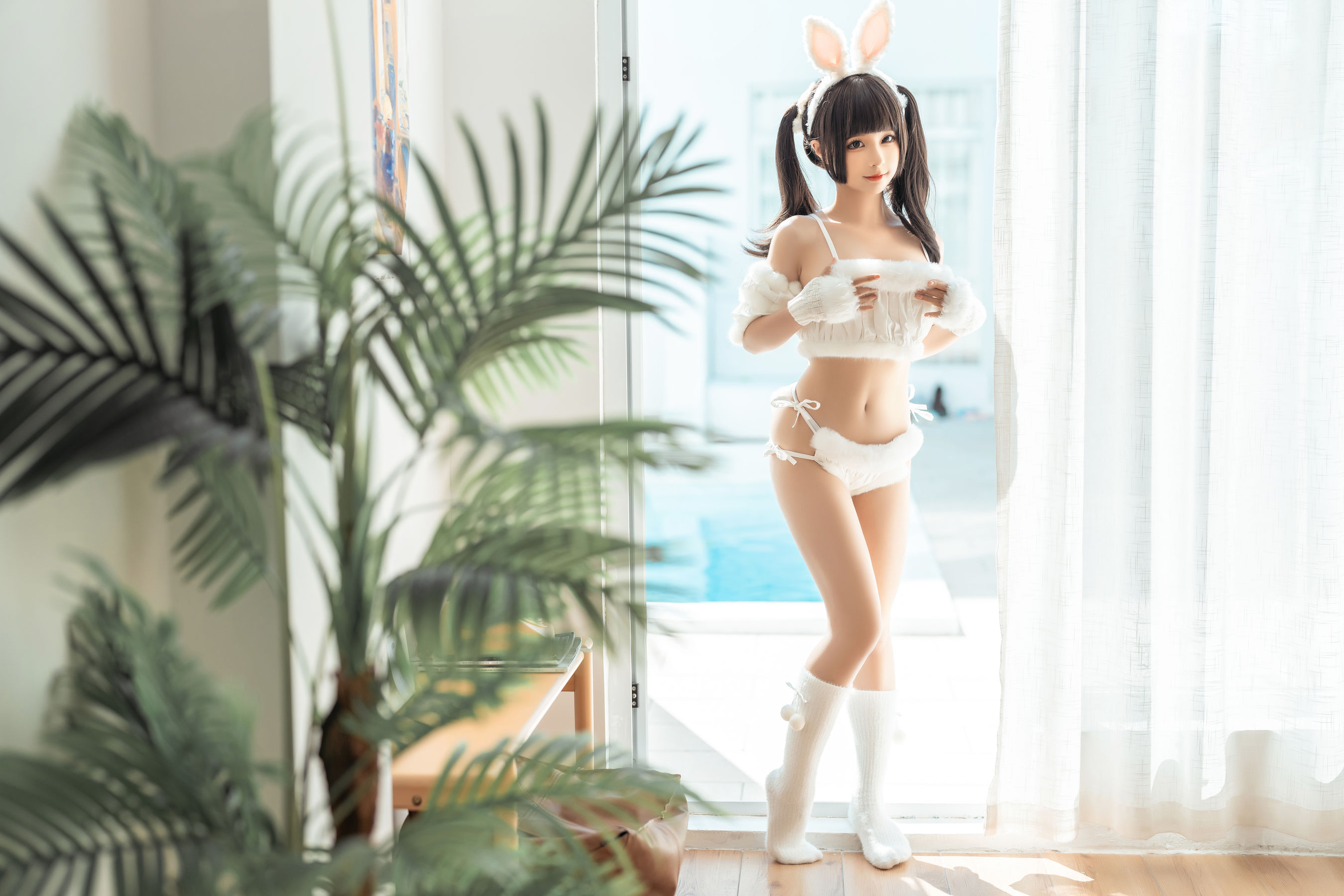 动漫博主蠢沫沫 – 绵绵兔 [56P] - 秀人网免费无水印在线套图写真