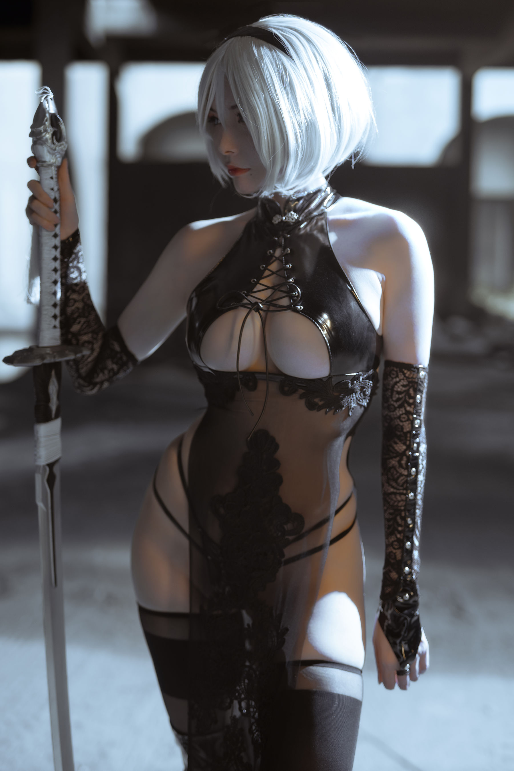 秋和柯基(夏小秋秋秋) 2B (Nier Automata) [64P] - 秀人网免费无水印在线套图写真