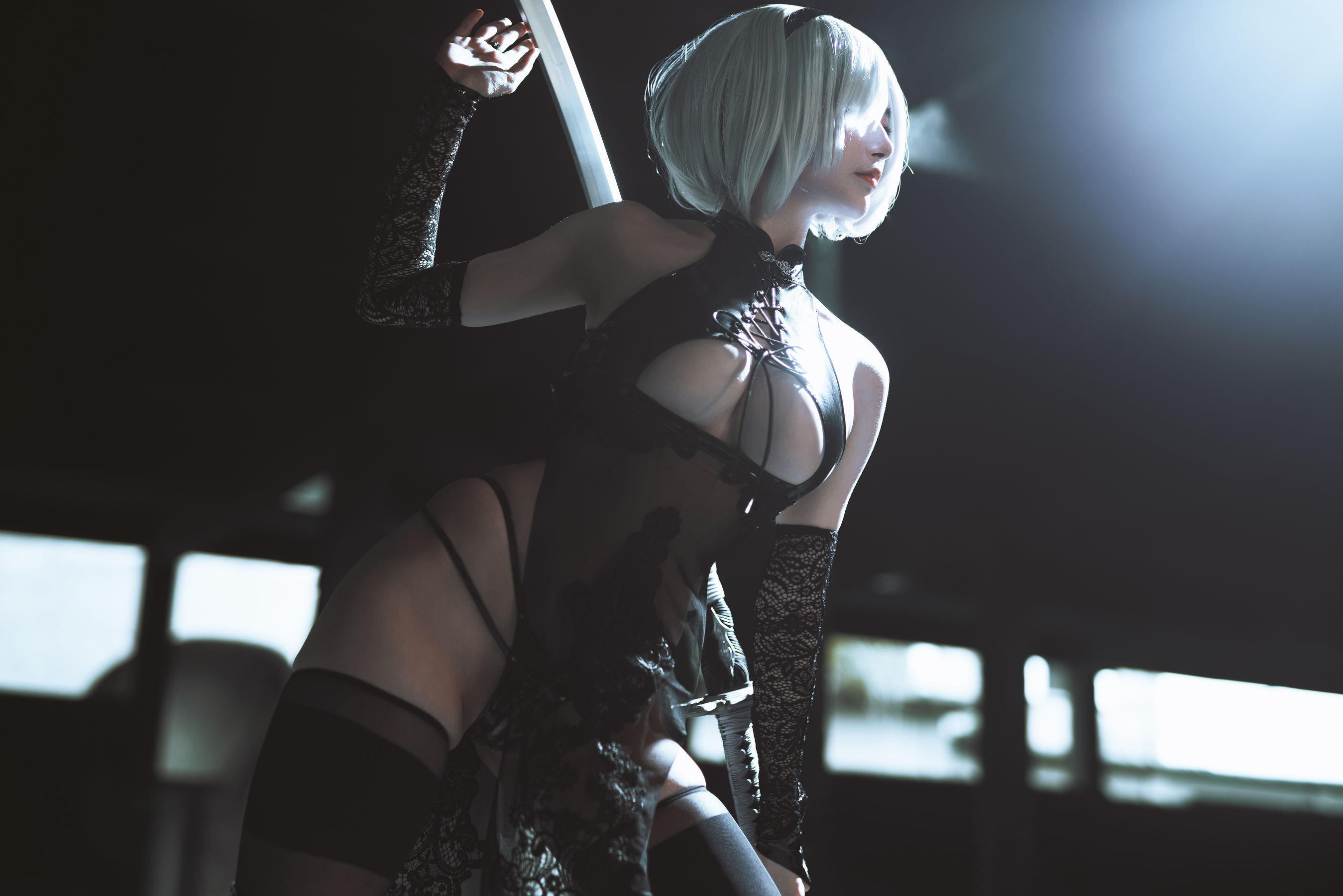 秋和柯基(夏小秋秋秋) 2B (Nier Automata) [64P] - 秀人网免费无水印在线套图写真