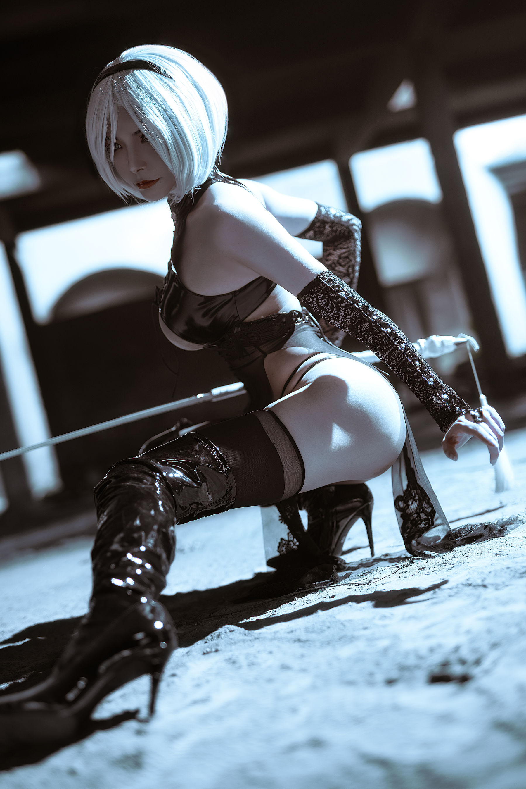 秋和柯基(夏小秋秋秋) 2B (Nier Automata) [64P] - 秀人网免费无水印在线套图写真