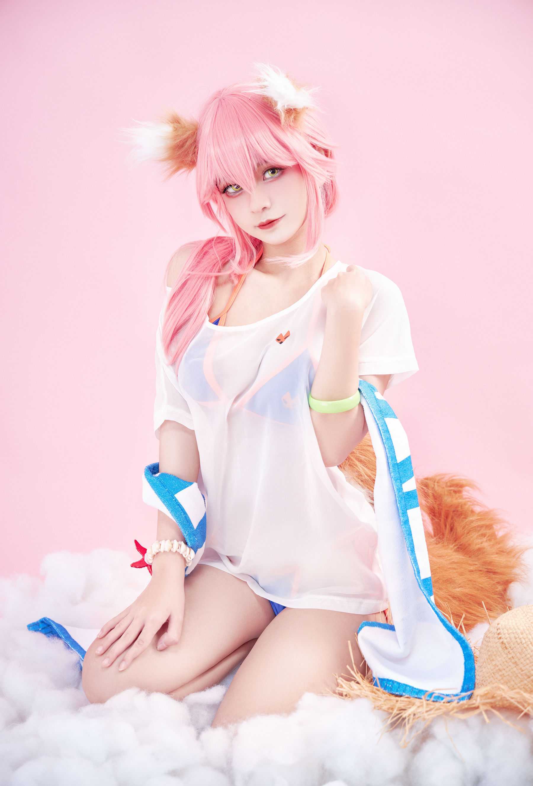 [Cosplay写真] Azami福利 – Tamamo Lancer [26P] - 秀人网免费无水印在线套图写真