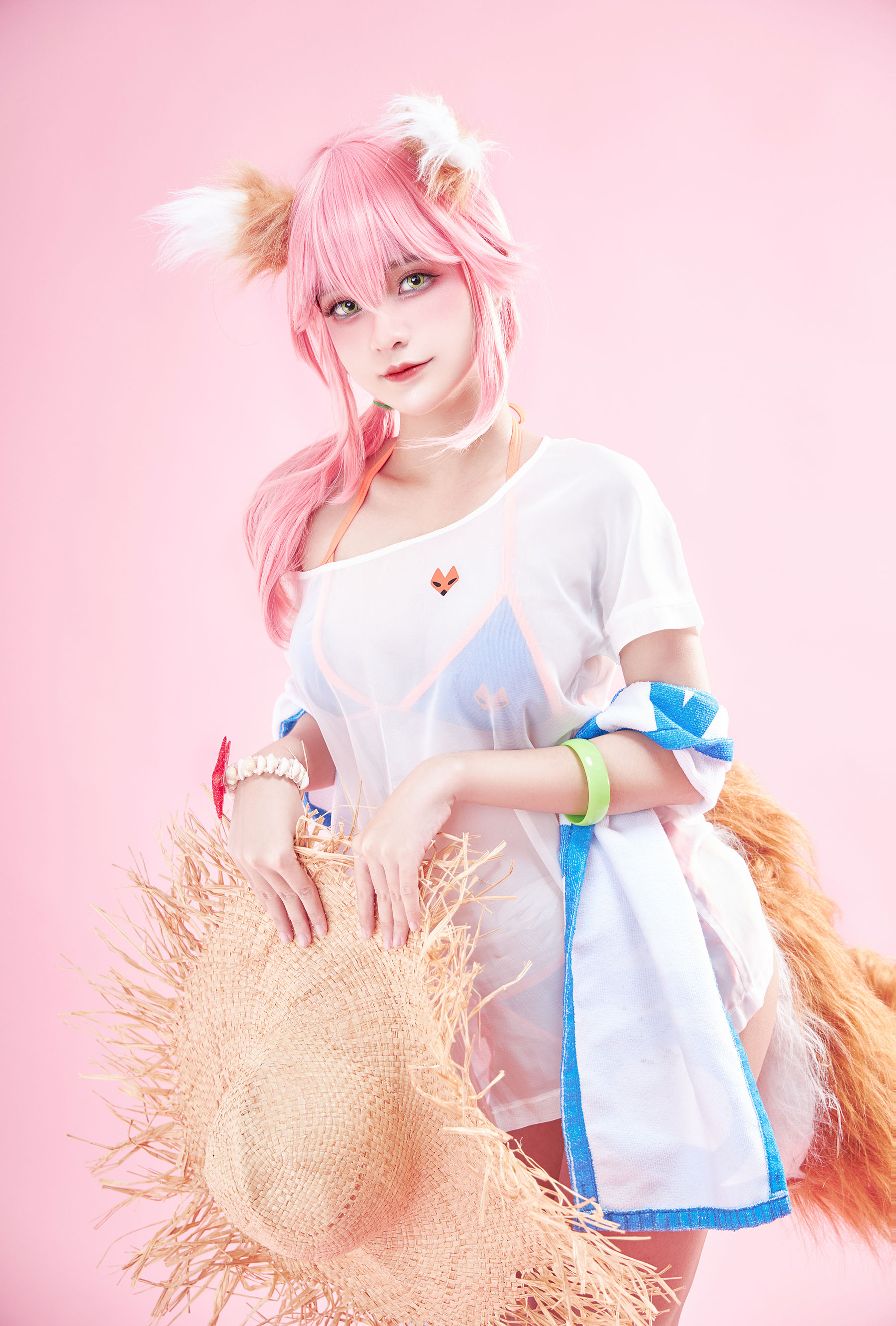 [Cosplay写真] Azami福利 – Tamamo Lancer [26P] - 秀人网免费无水印在线套图写真