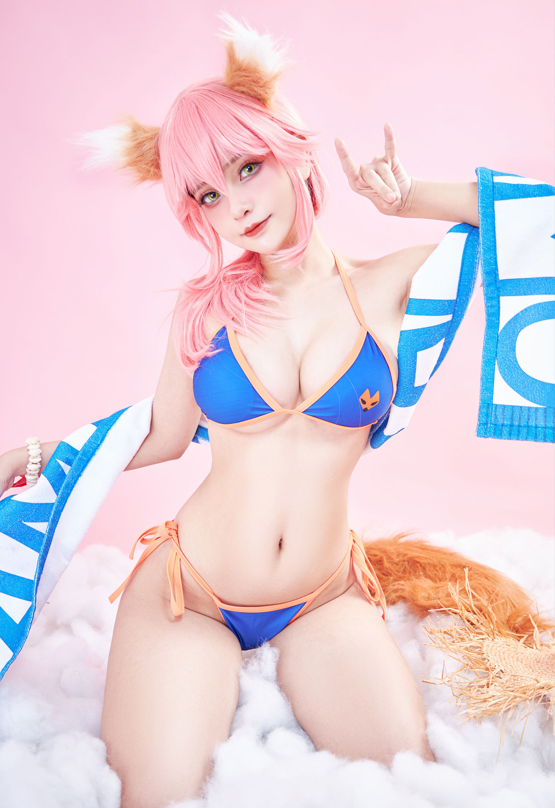 [Cosplay写真] Azami福利 – Tamamo Lancer [26P] - 秀人网免费无水印在线套图写真