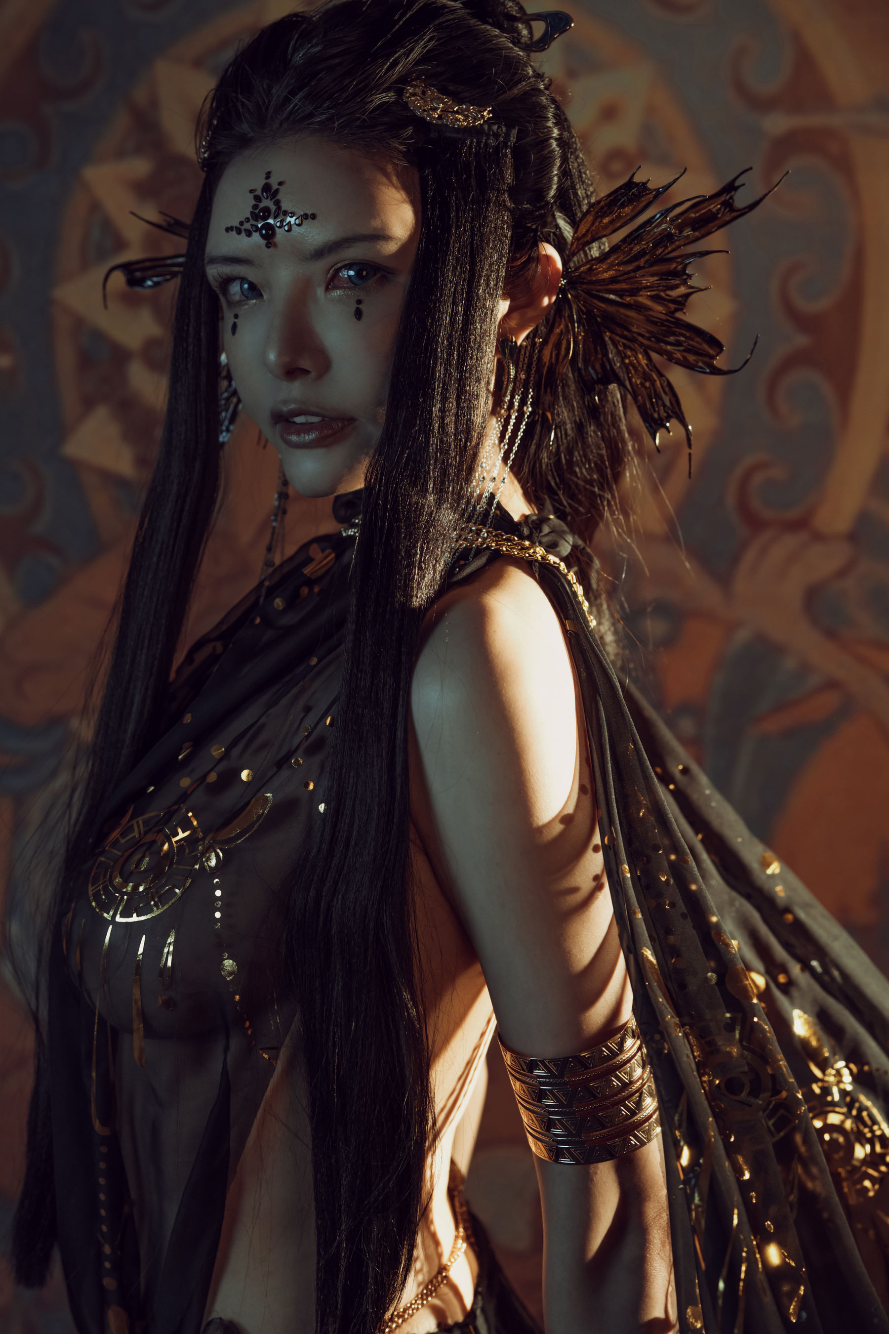 秋和柯基(夏小秋秋秋) – 黑敦煌 [43P] - 秀人网免费无水印在线套图写真