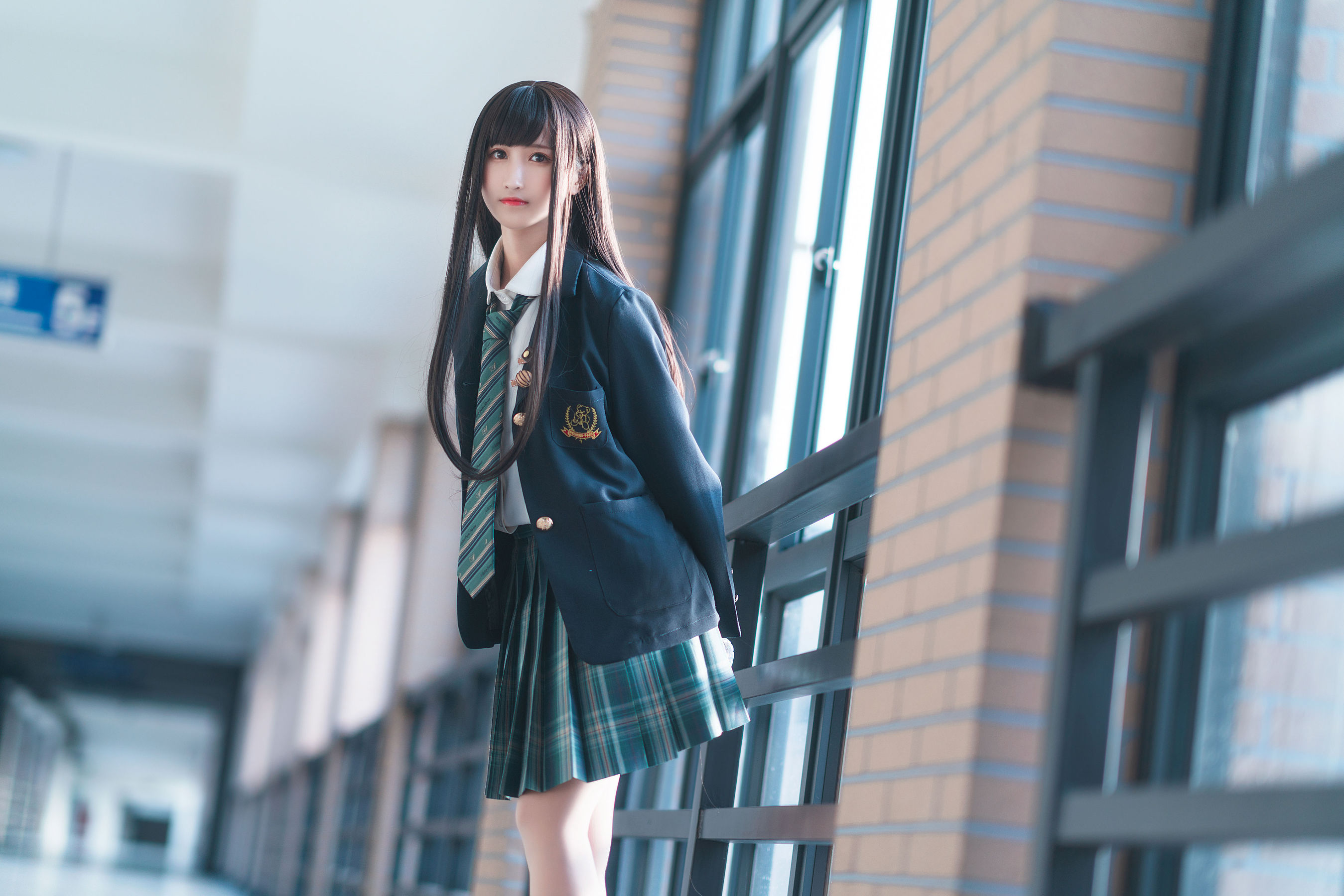 微博妹子三度_69 – 森林来信JK [15P] - 秀人网免费无水印在线套图写真