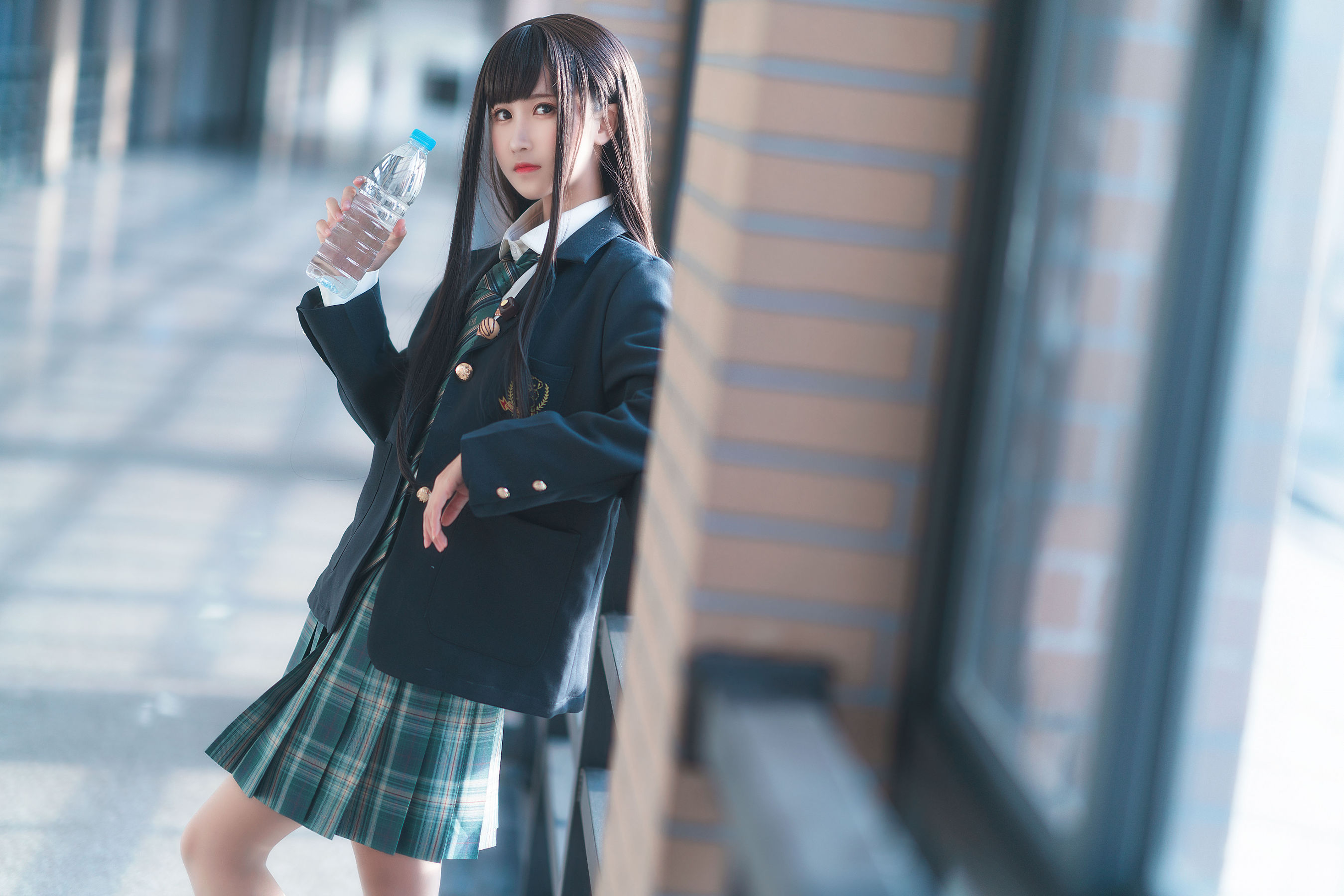 微博妹子三度_69 – 森林来信JK [15P] - 秀人网免费无水印在线套图写真