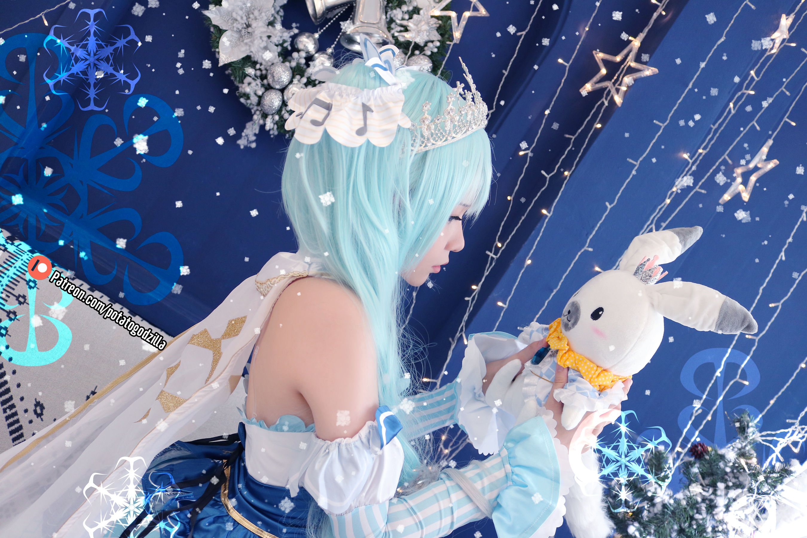 Coser小姐姐Potato Godzilla – Snow Miku [41P] - 秀人网免费无水印在线套图写真