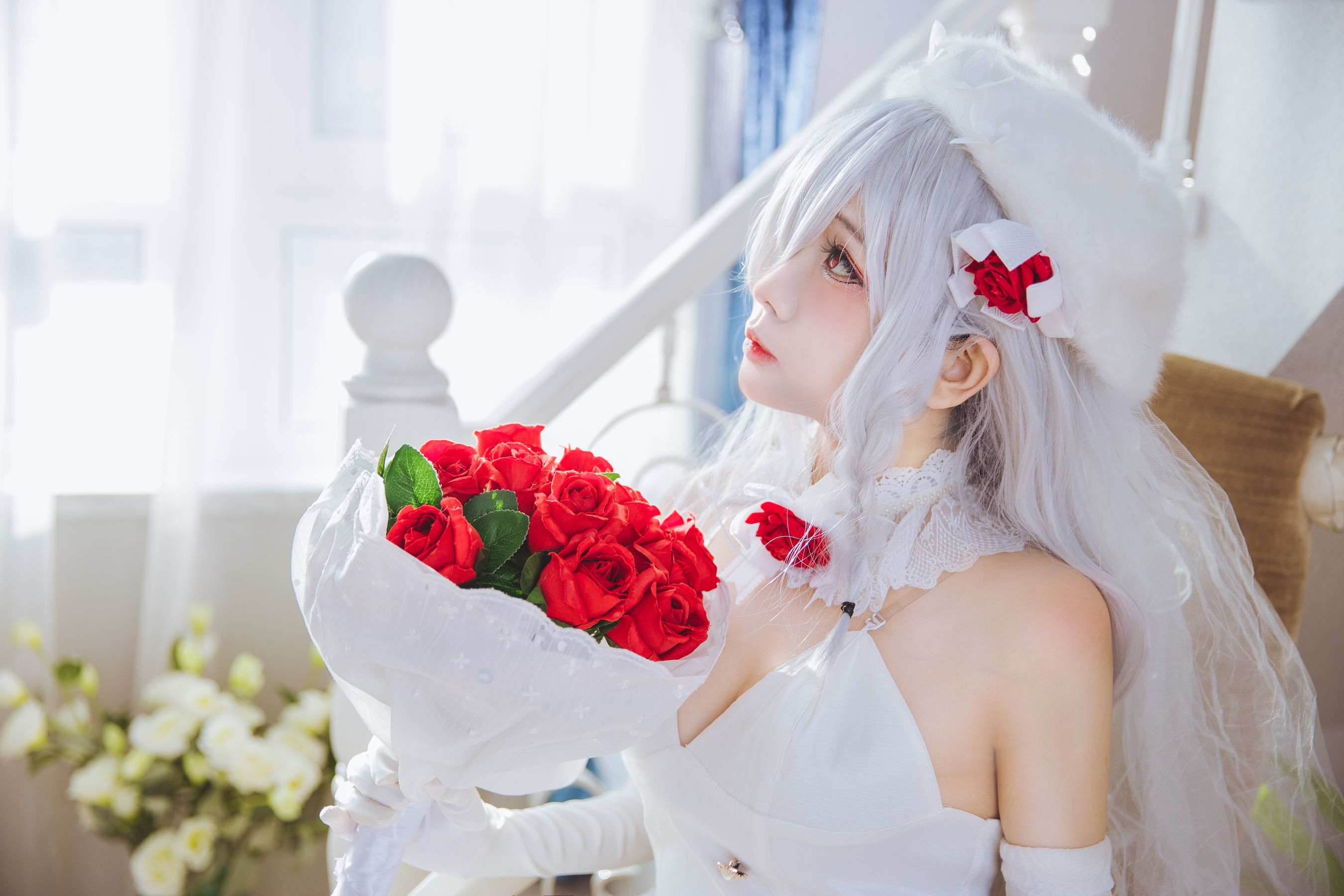 Cosplay日奈娇 g36c 礼服 [40P] - 秀人网免费无水印在线套图写真