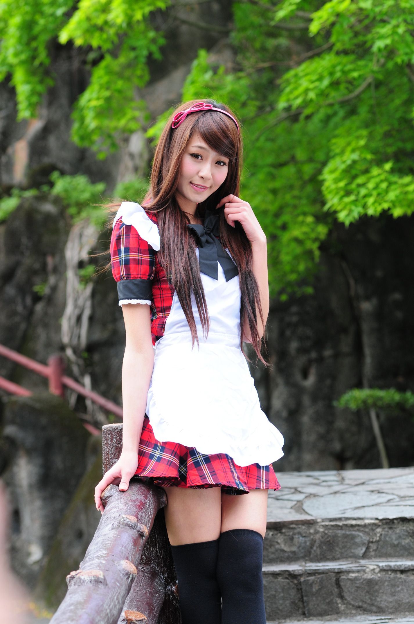 winnie小雪@庄温妮《校园长筒袜女仆美拍》 [87P] - 秀人网免费无水印在线套图写真