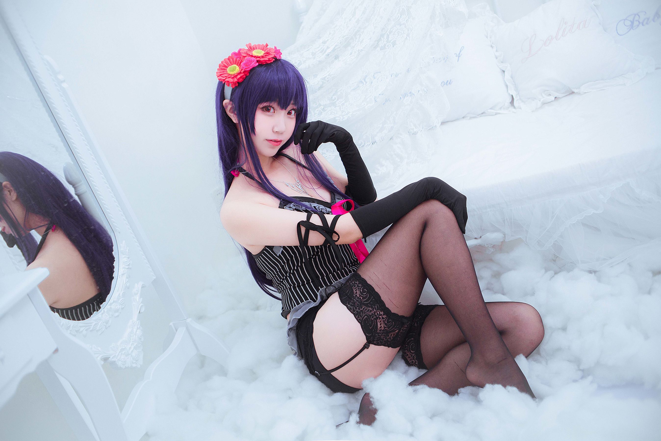 [Cosplay写真] 人气Coser黑川 – 学姐 [10P] - 秀人网免费无水印在线套图写真