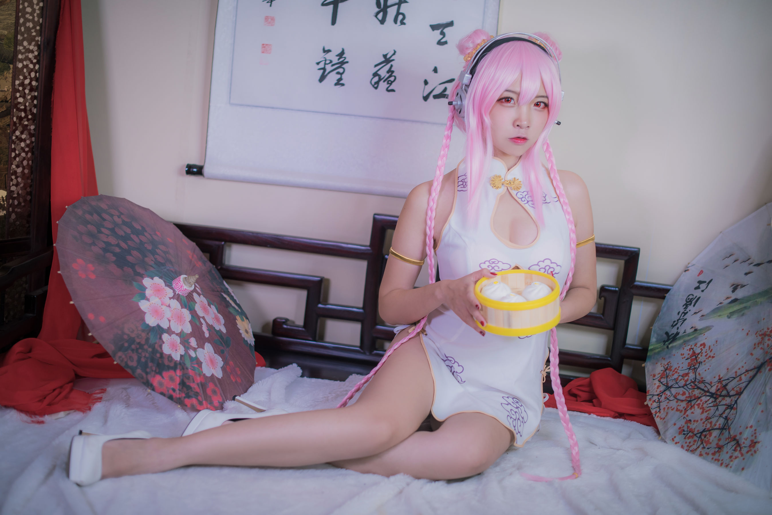 [Cosplay写真] 人气Coser二佐Nisa – 索尼子旗袍 [14P] - 秀人网免费无水印在线套图写真