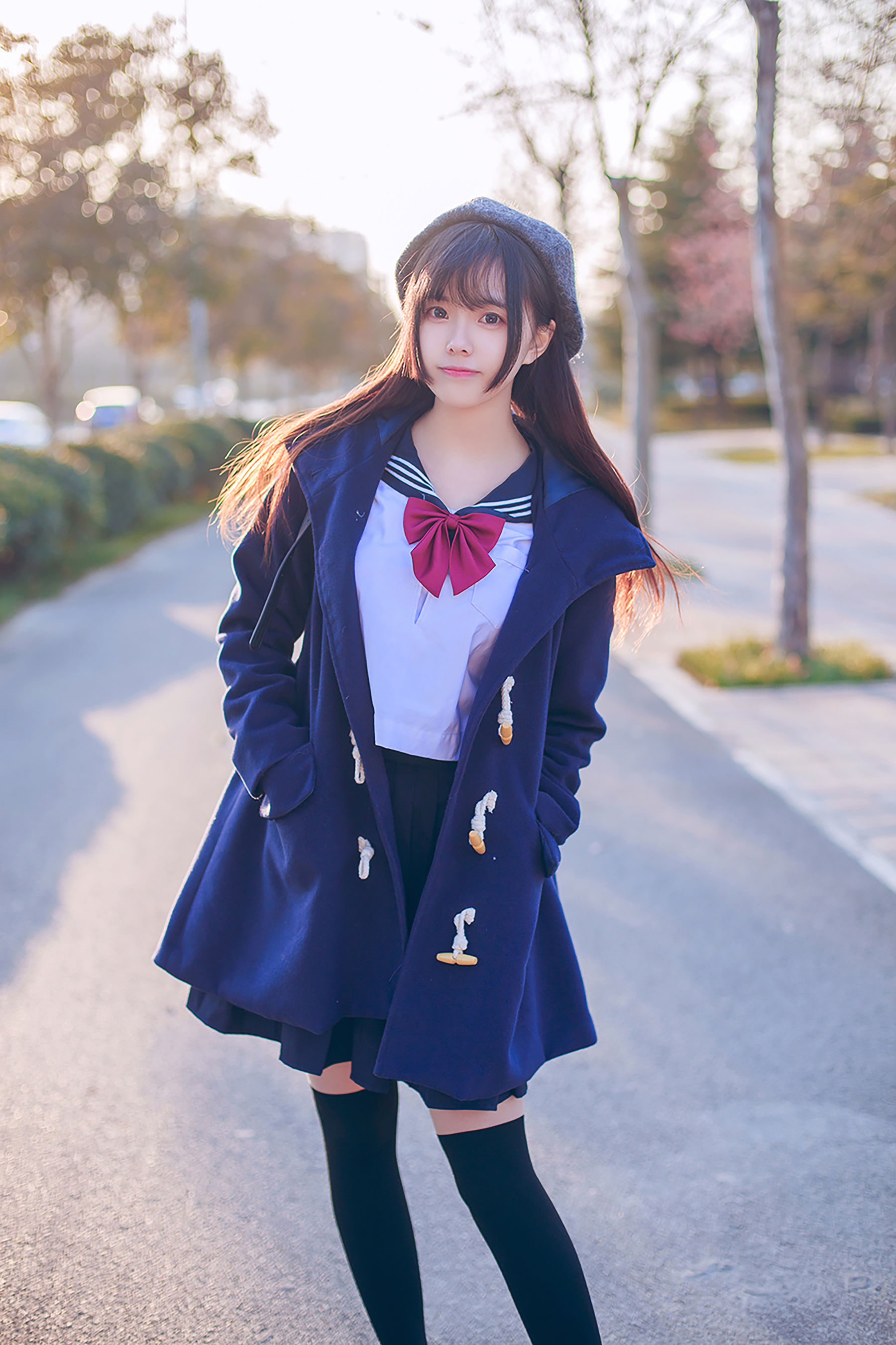 萌系小野妹子w JK黑丝 [9P] - 秀人网免费无水印在线套图写真