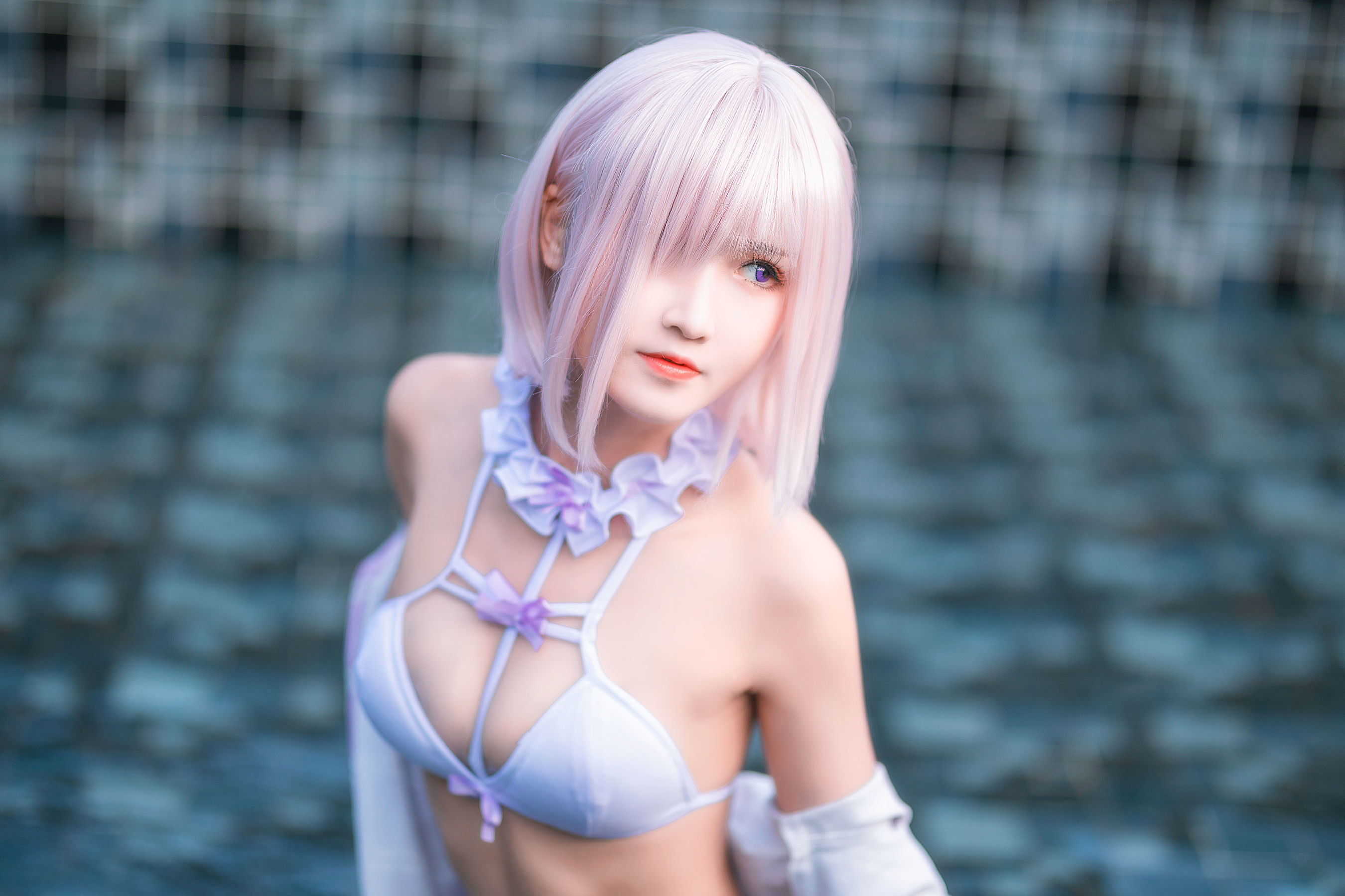 微博妹子三度_69 玛修泳装 [41P] - 秀人网免费无水印在线套图写真