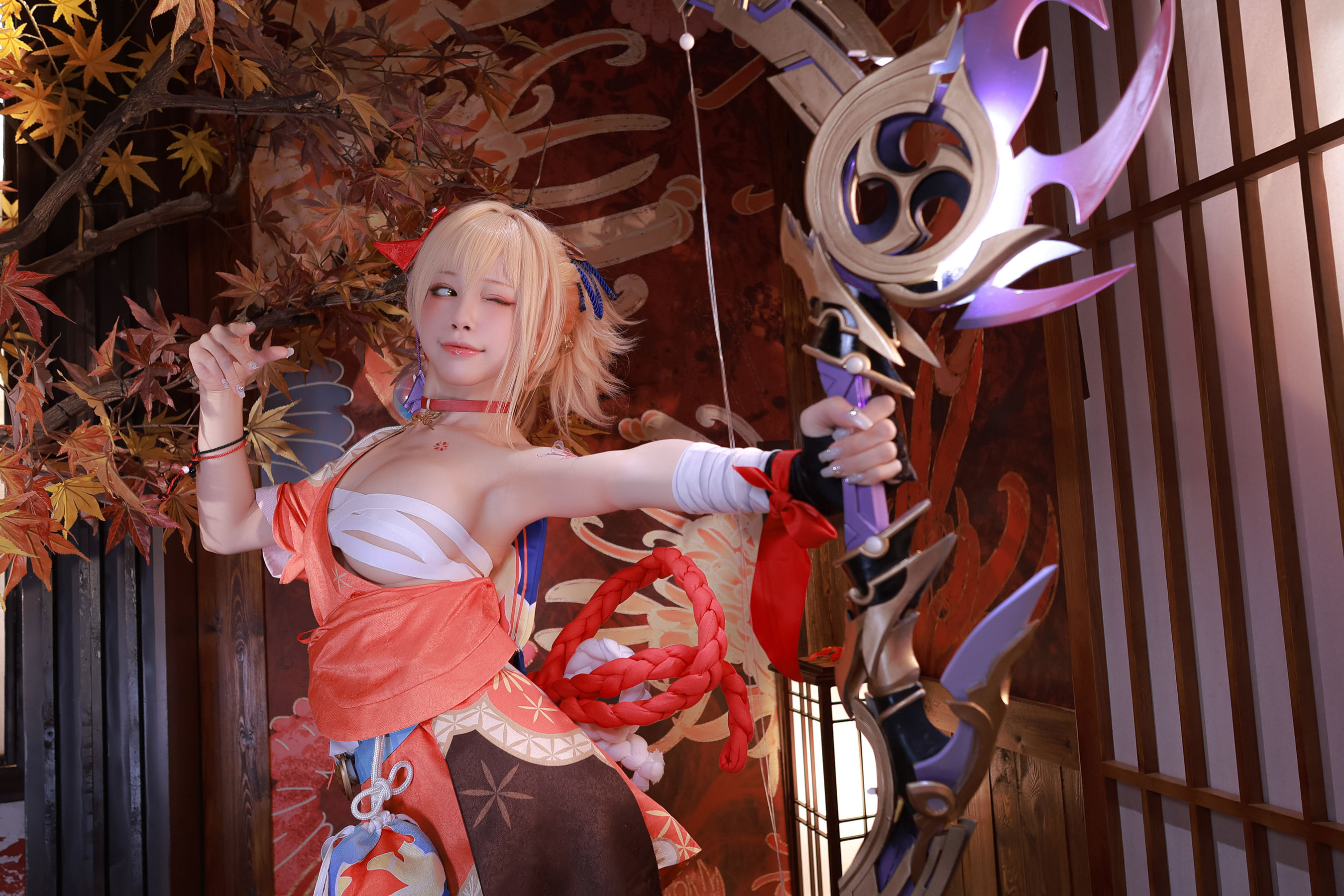 动漫博主水淼aqua – 宵宫 [101P] - 秀人网免费无水印在线套图写真