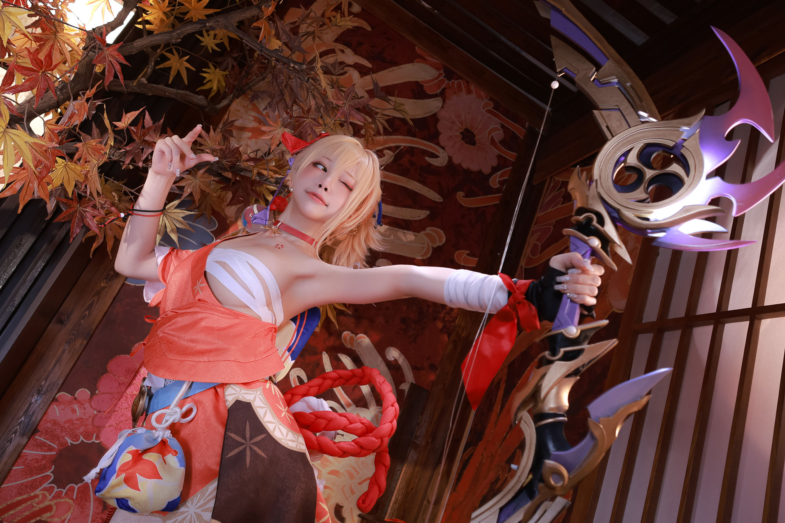 动漫博主水淼aqua – 宵宫 [101P] - 秀人网免费无水印在线套图写真