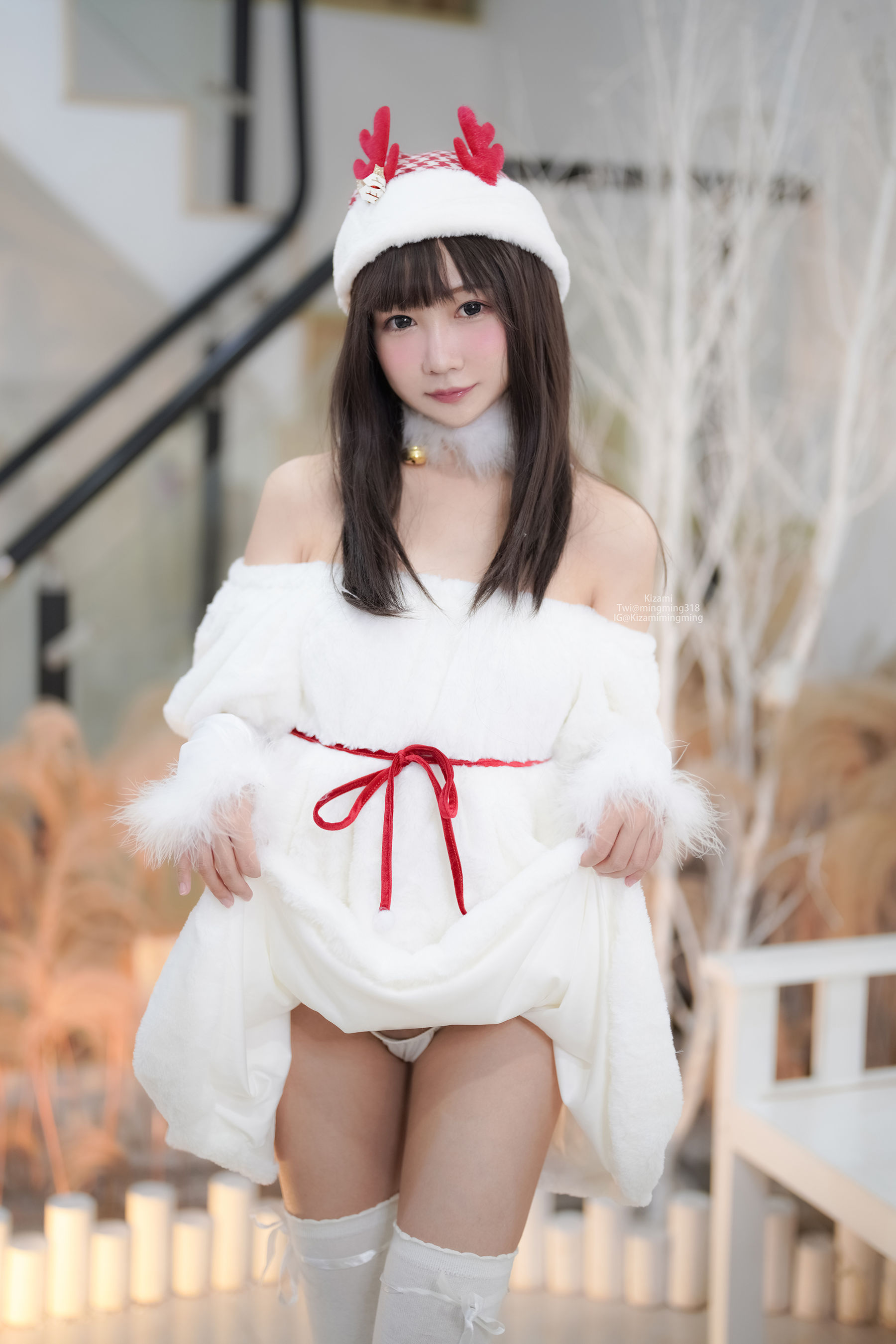 [銘銘Kizami] fantia 2021-12-24 Christmas Eve [46P] - 秀人网免费无水印在线套图写真