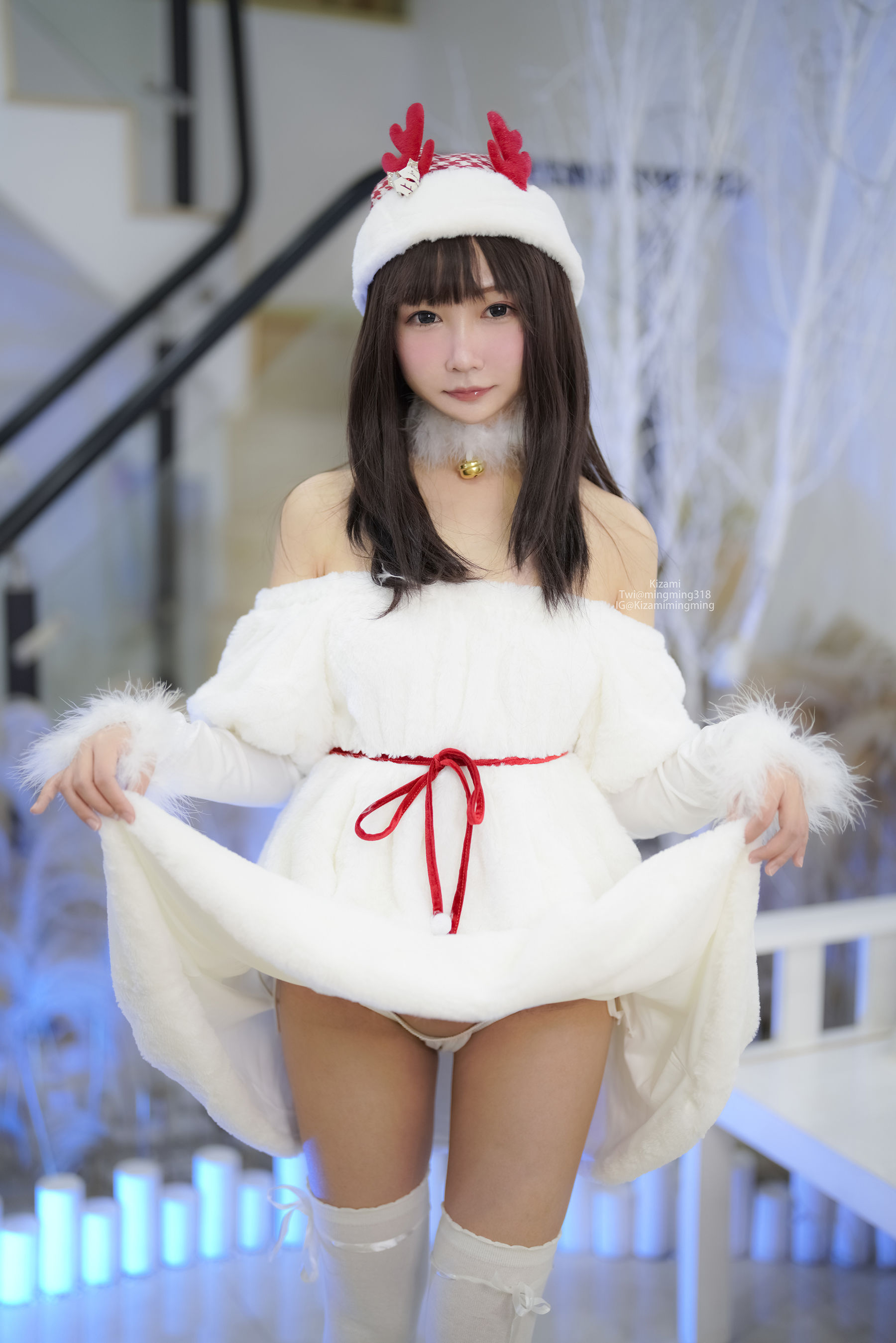 [銘銘Kizami] fantia 2021-12-24 Christmas Eve [46P] - 秀人网免费无水印在线套图写真