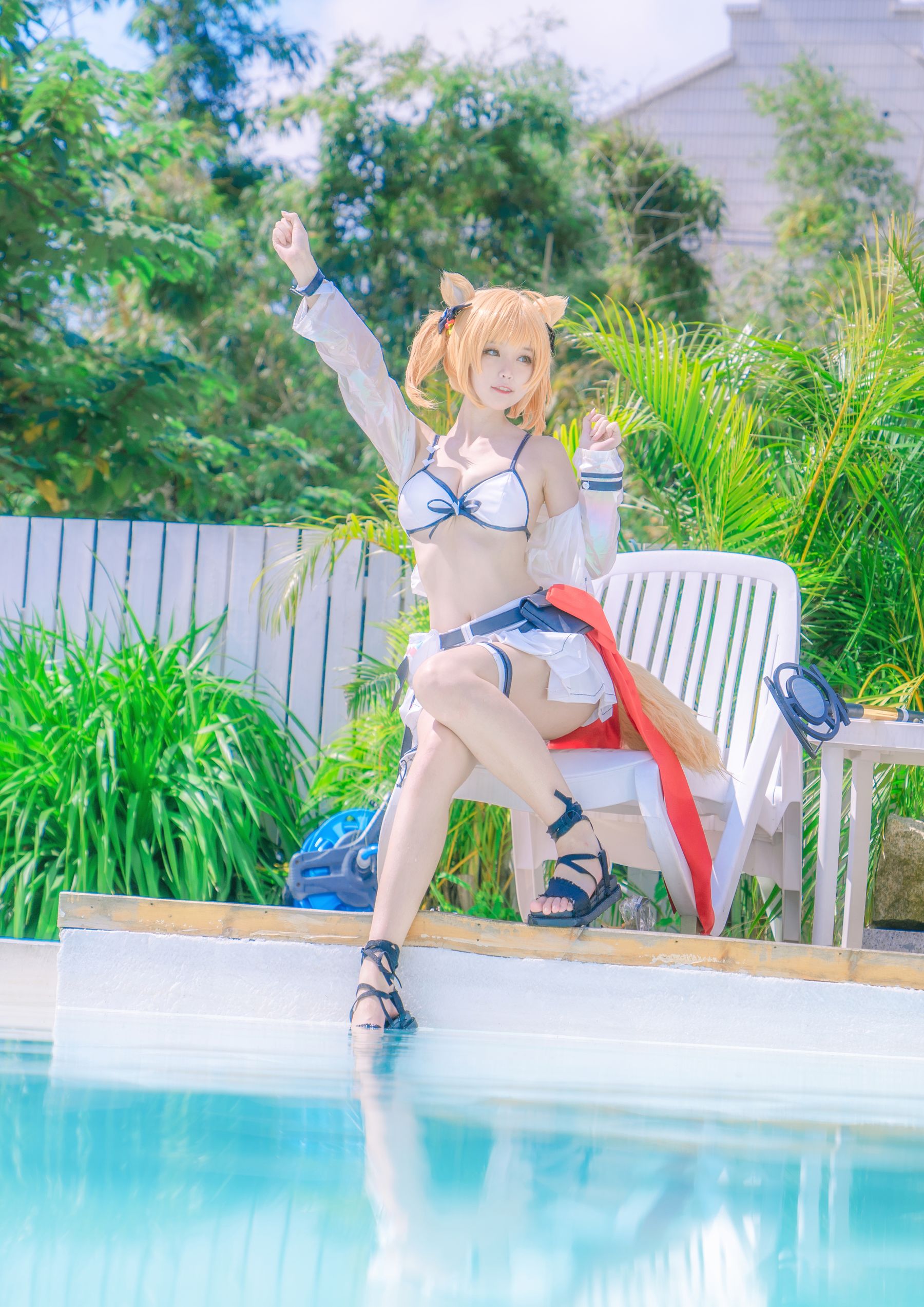 [Cosplay写真] 萌宠博主yui金鱼 – 空泳装 [9P] - 秀人网免费无水印在线套图写真