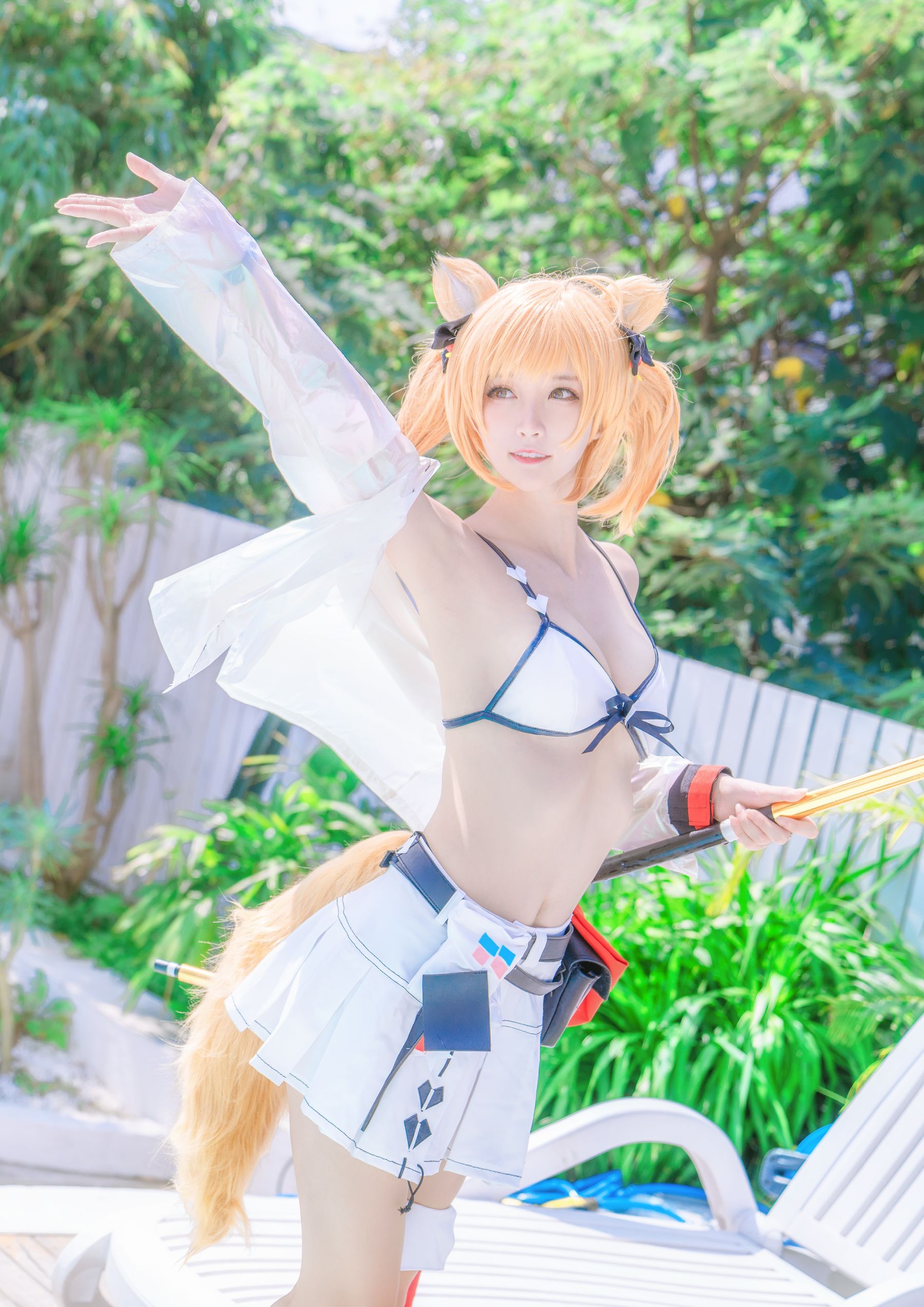 [Cosplay写真] 萌宠博主yui金鱼 – 空泳装 [9P] - 秀人网免费无水印在线套图写真