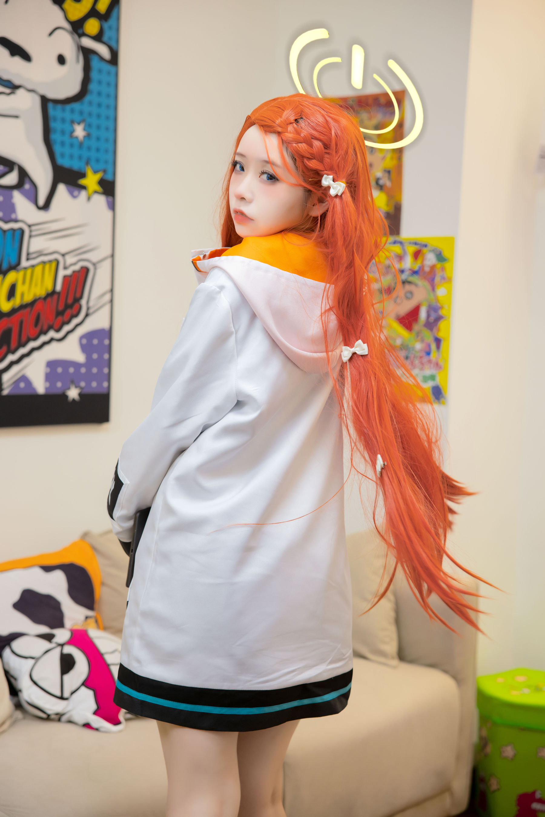 动漫博主G44不会受伤 – 碧蓝档案 花岡柚子 [25P] - 秀人网免费无水印在线套图写真