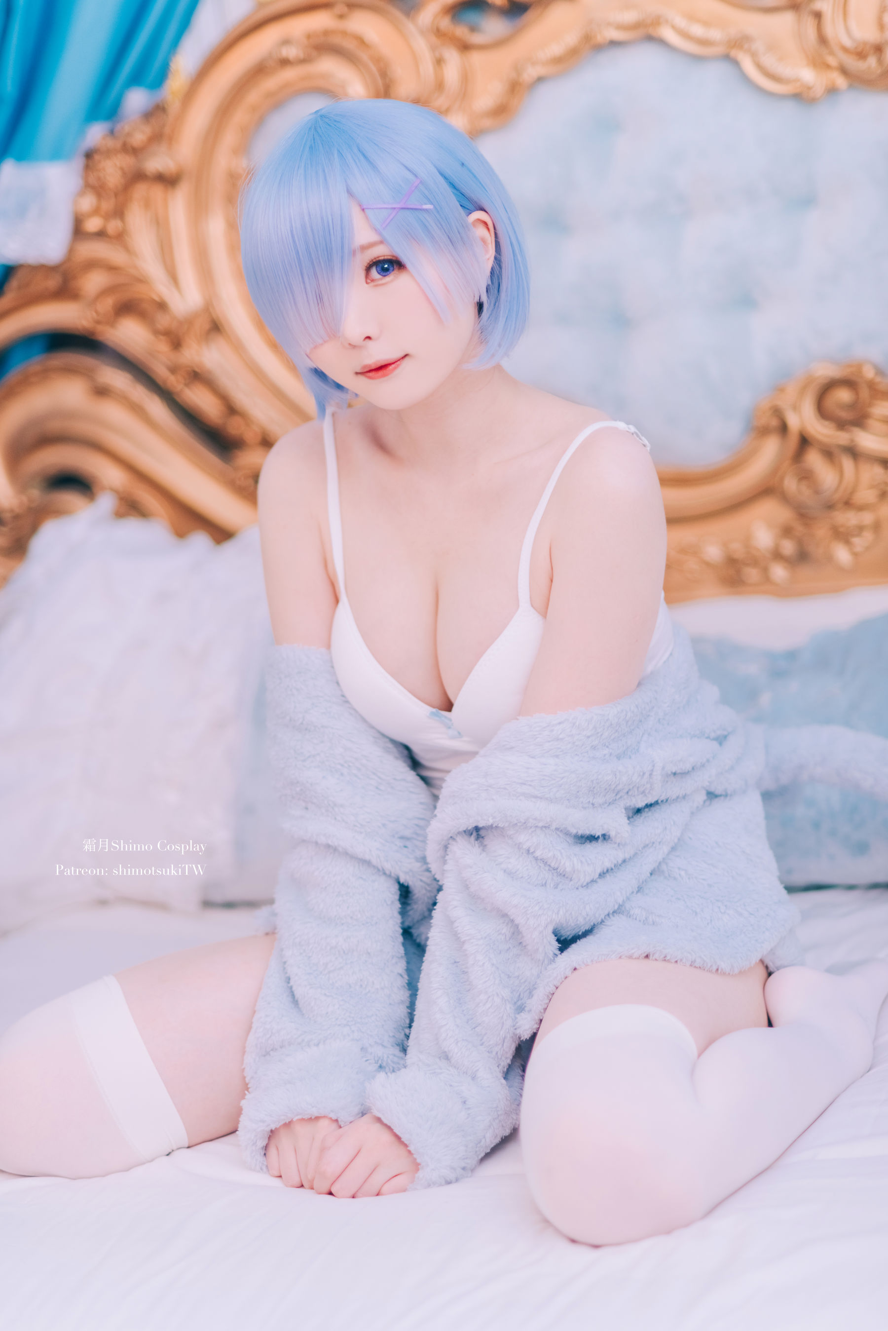 微博妹纸霜月shimo – 雷姆猫咪装 [16P] - 秀人网免费无水印在线套图写真