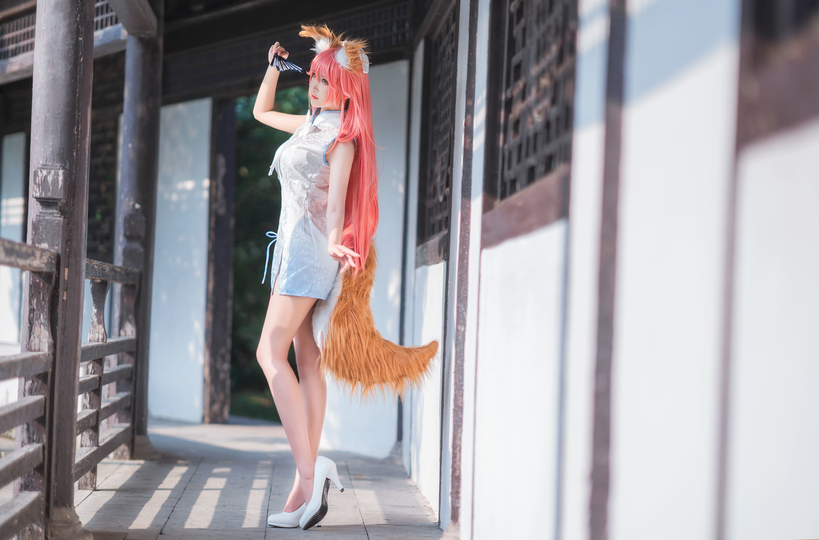 微博妹子三度_69 旗袍玉藻前 [41P] - 秀人网免费无水印在线套图写真