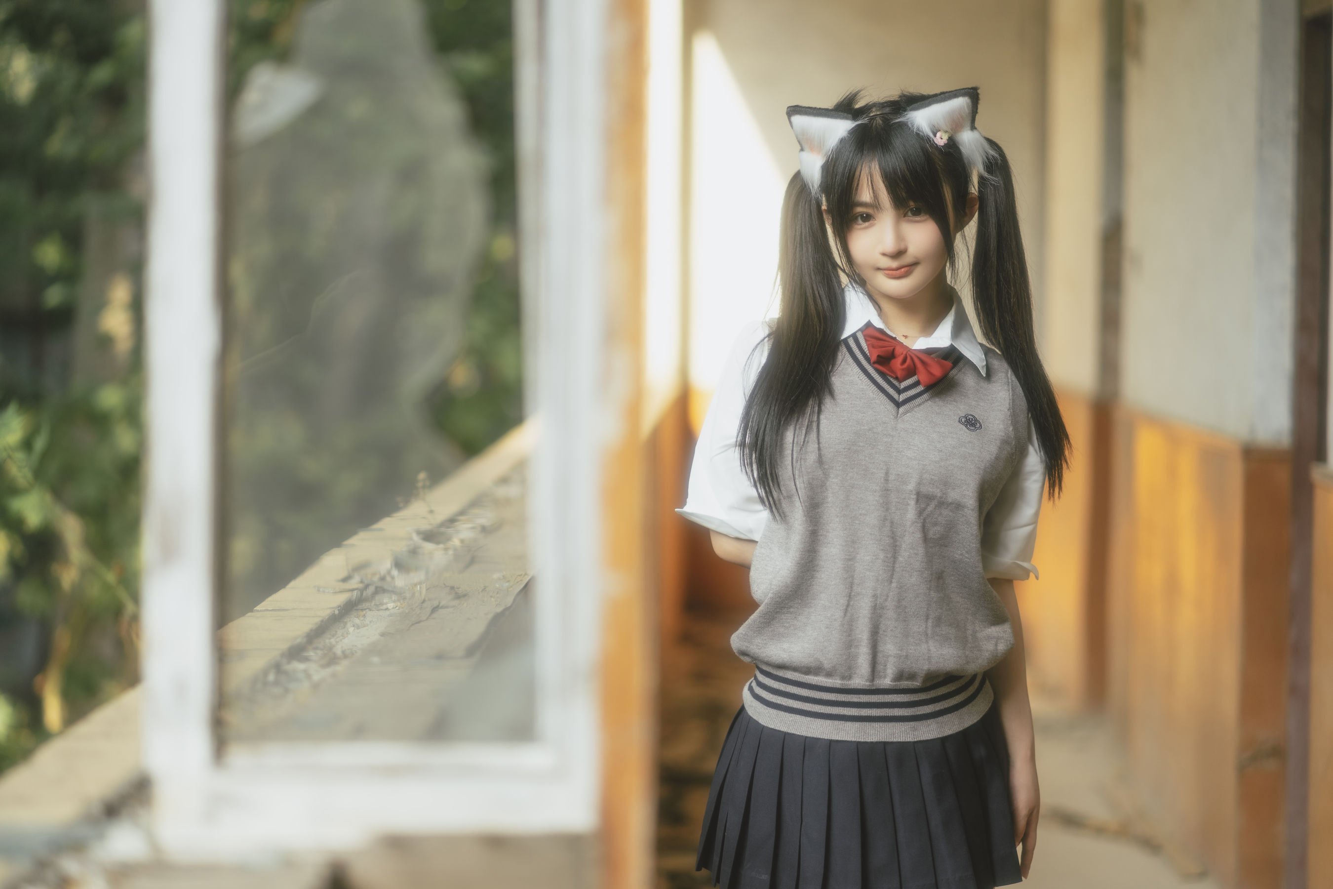 桜井宁宁 – 废墟JK [70P] - 秀人网免费无水印在线套图写真