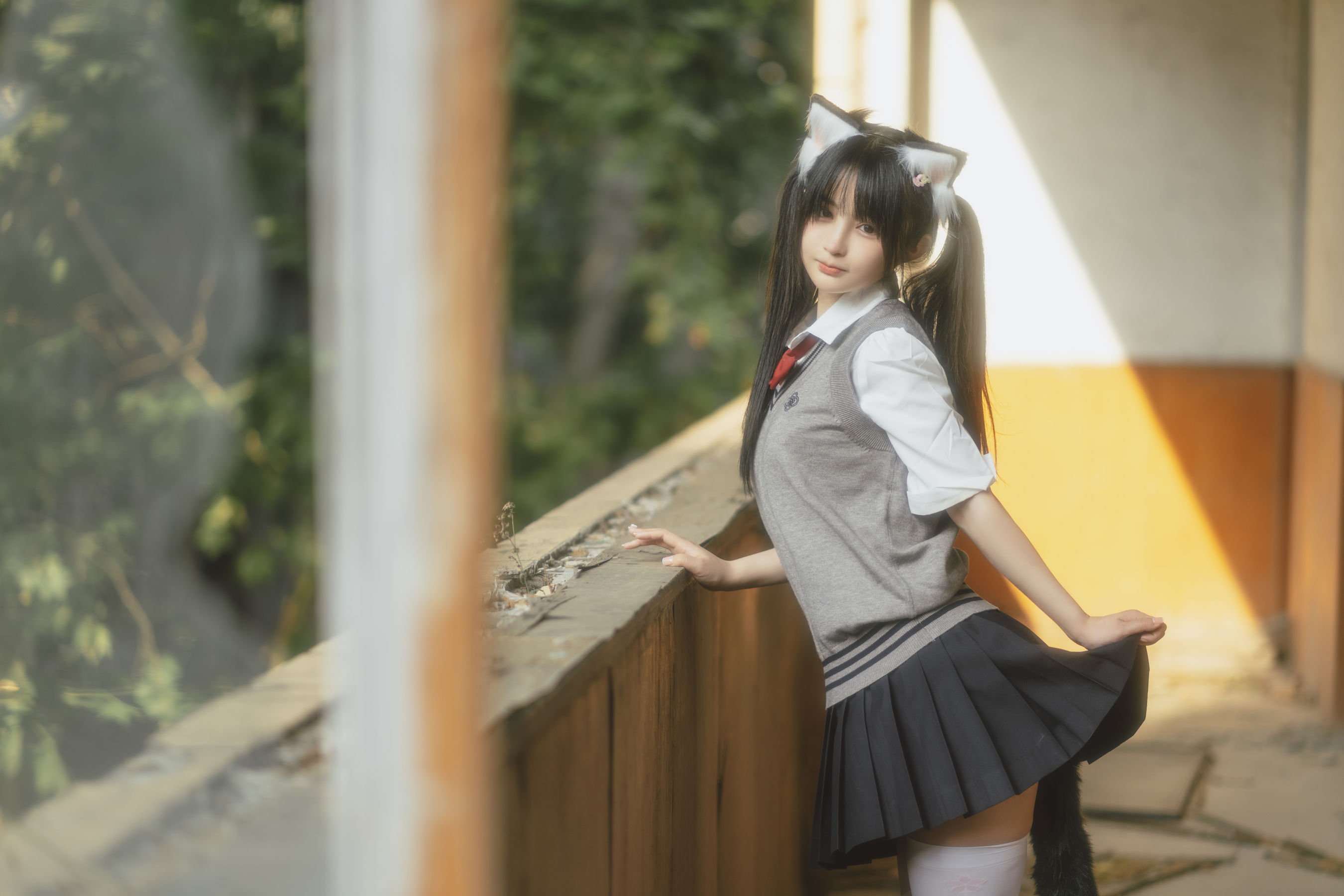 桜井宁宁 – 废墟JK [70P] - 秀人网免费无水印在线套图写真