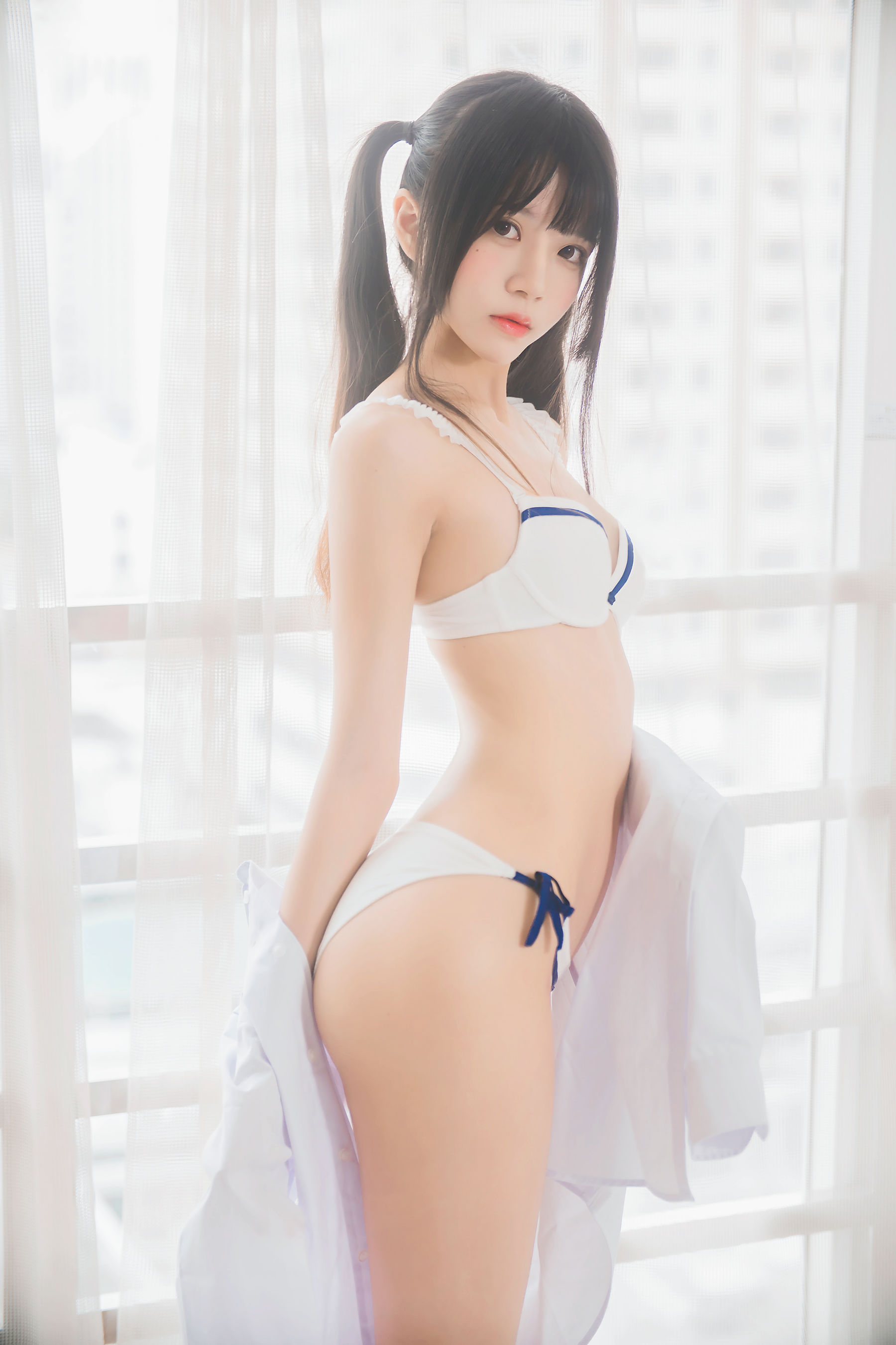 桜桃喵 《白衬衫双马尾》 [47P] - 秀人网免费无水印在线套图写真