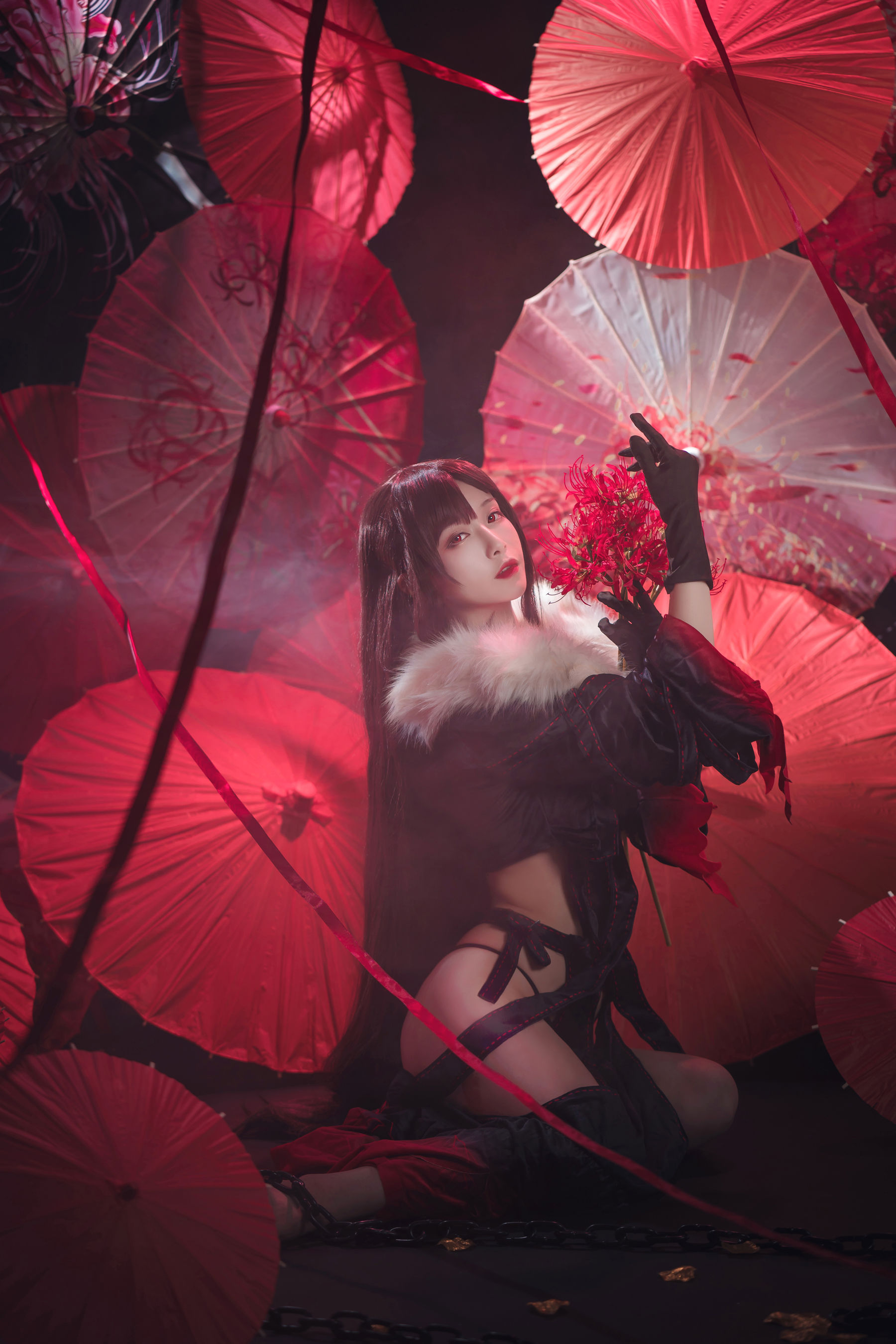 [Cosplay写真] 动漫博主铁板烧鬼舞w – 虞美人 [26P] - 秀人网免费无水印在线套图写真