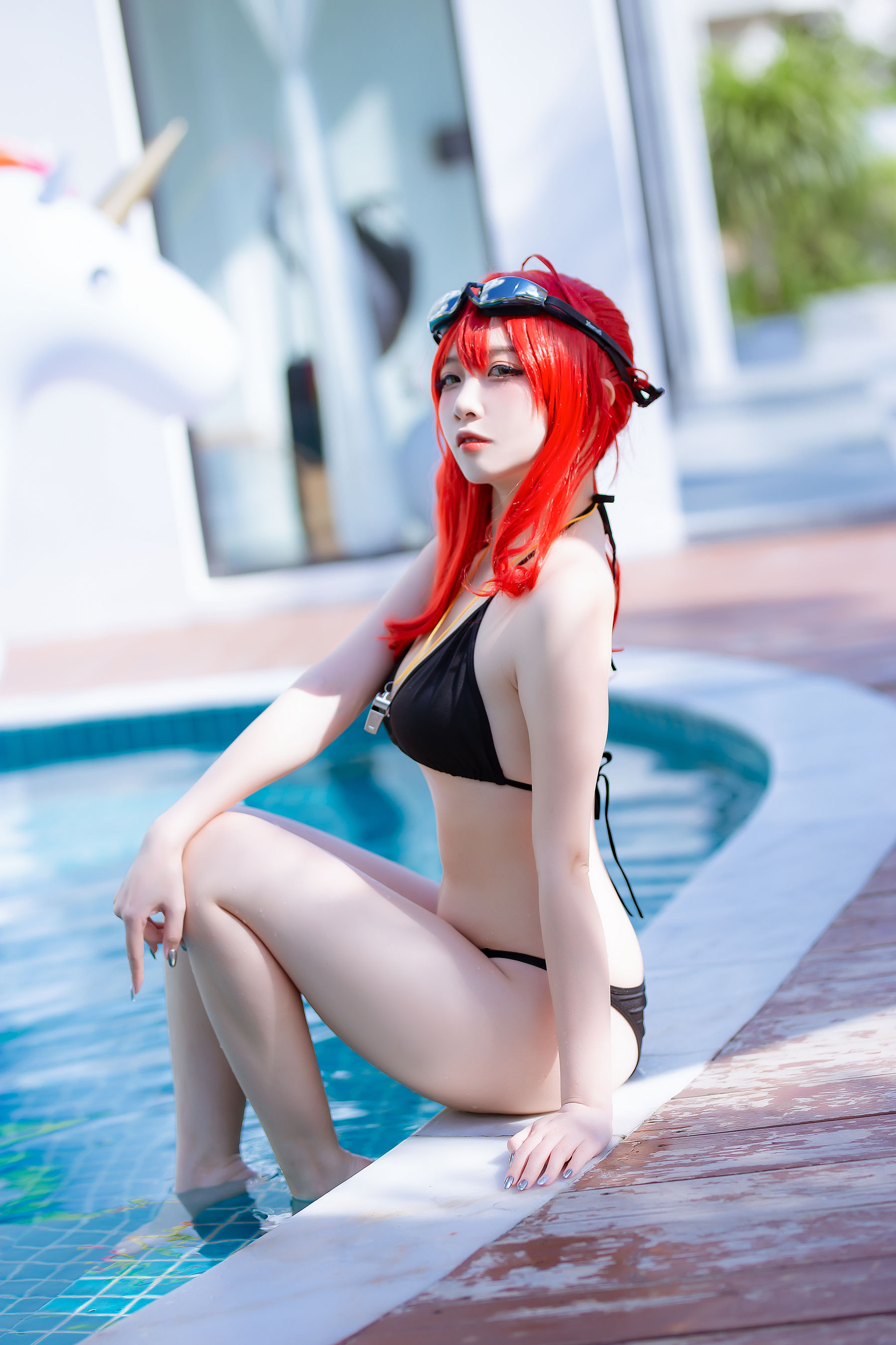 人气Coser二佐Nisa – 碧蓝航线 扎拉泳装 [14P] - 秀人网免费无水印在线套图写真