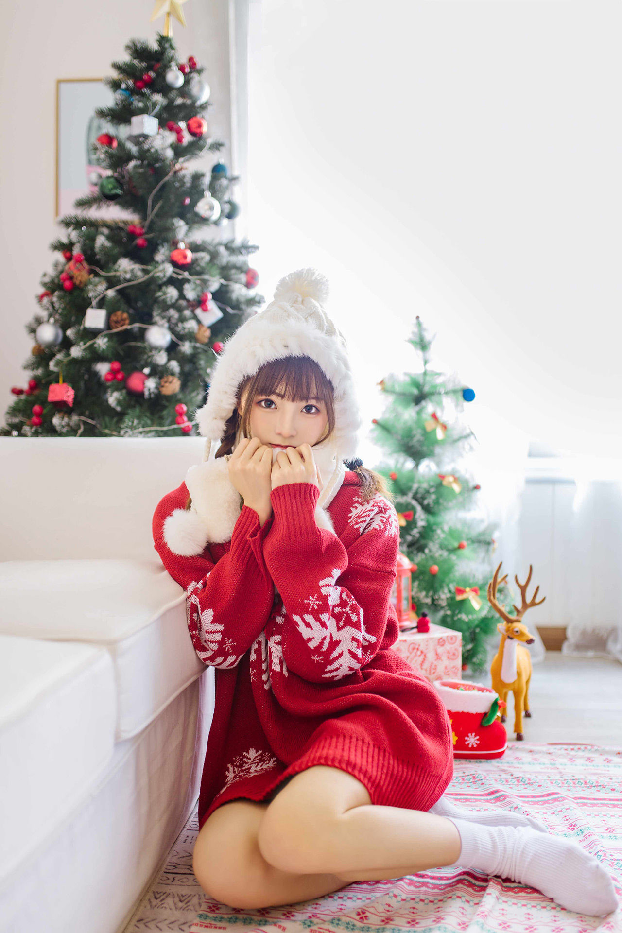 动漫博主Kitaro_绮太郎 圣诞节1 [13P] - 秀人网免费无水印在线套图写真