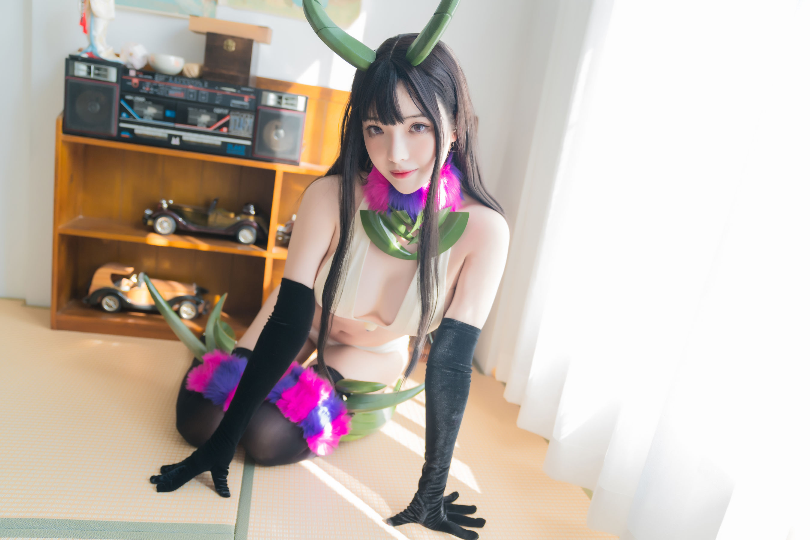 [Cosplay写真] 动漫博主雯妹 – 恶魔姐姐 [28P] - 秀人网免费无水印在线套图写真