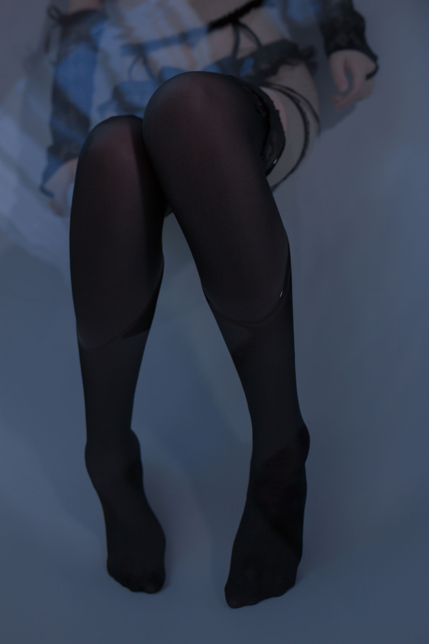 疯猫ss – 蓝色忧郁 [36P] - 秀人网免费无水印在线套图写真