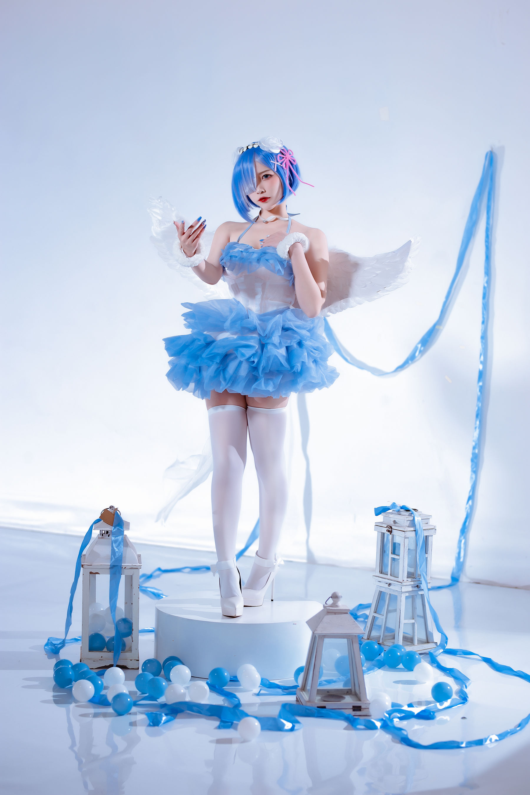 人气Coser二佐Nisa – 蕾姆天使 [15P] - 秀人网免费无水印在线套图写真