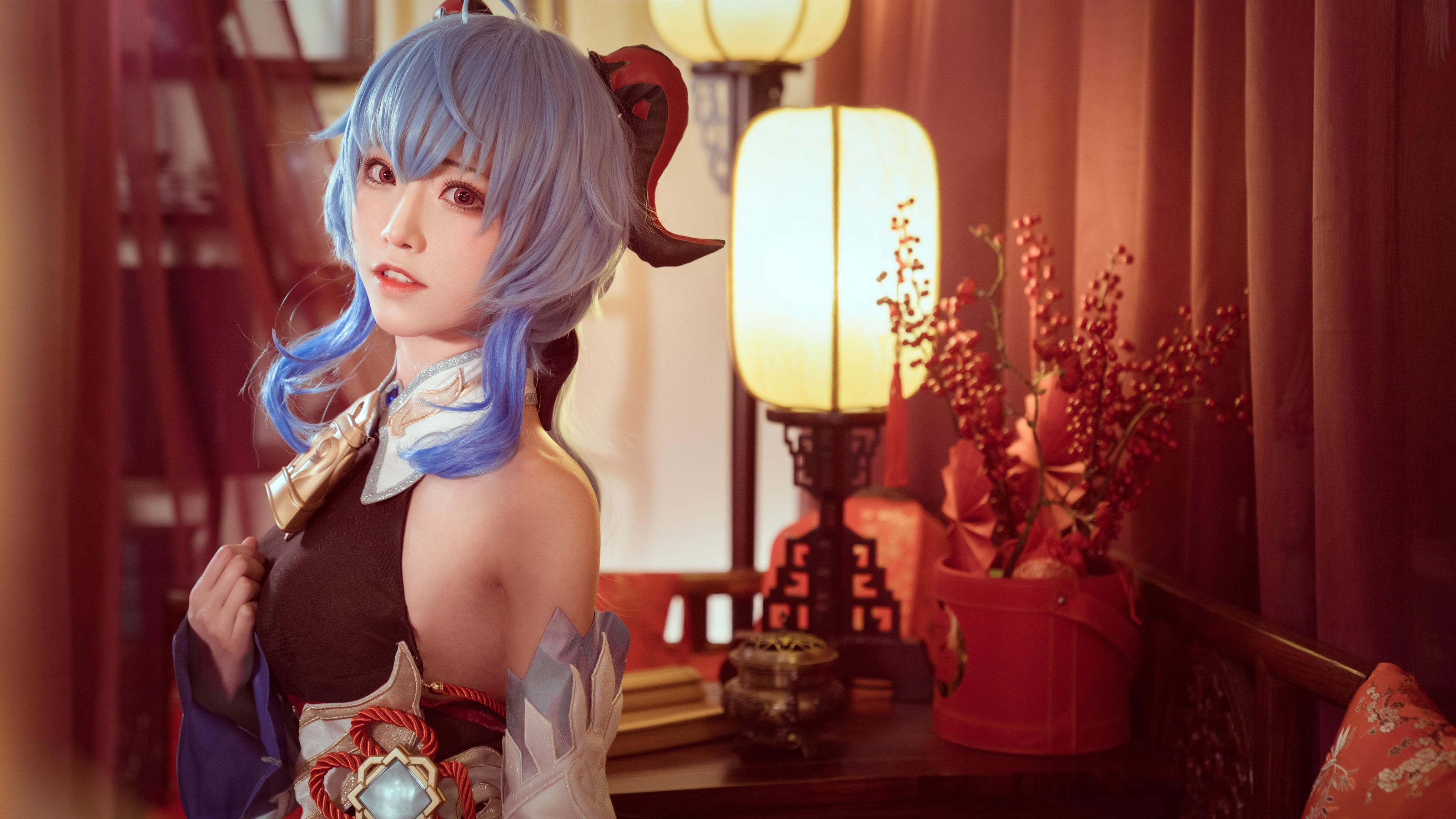 动漫博主Kitaro_绮太郎 – 甘雨 [23P] - 秀人网免费无水印在线套图写真