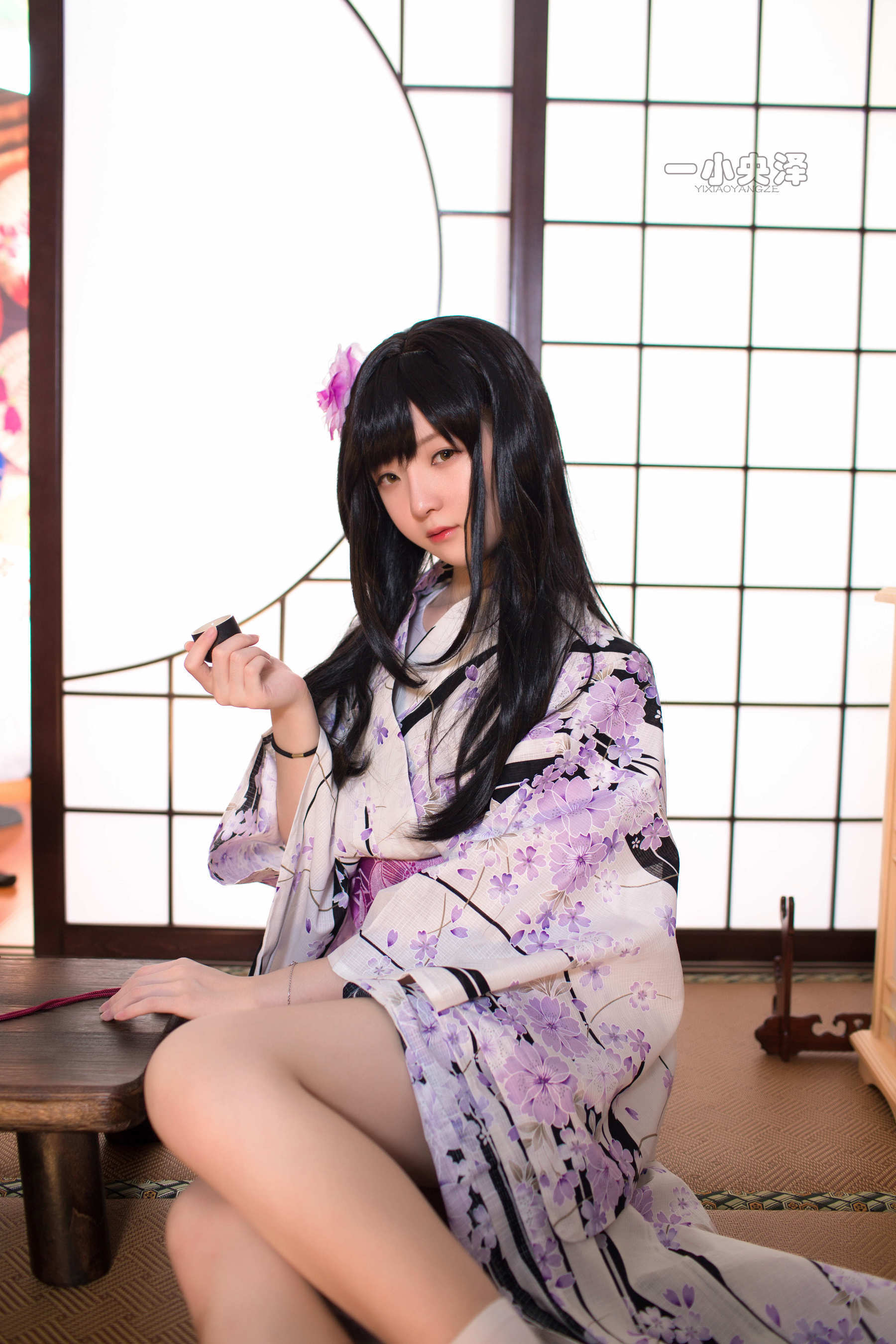 [萝莉COS] 一小央泽 – 和服短袜 [41P] - 秀人网免费无水印在线套图写真