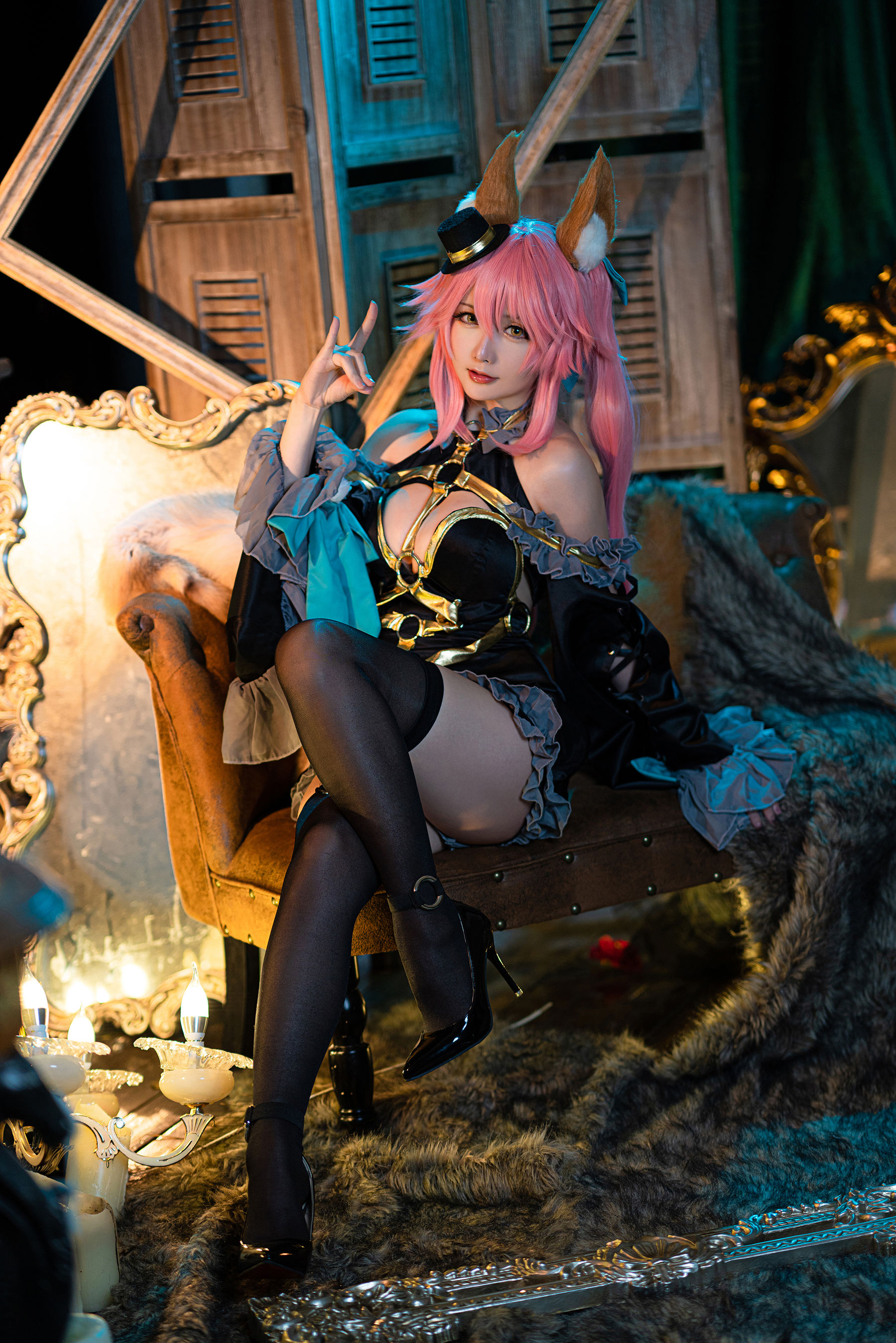 Coser小姐姐星之迟迟 – 玉藻前魔术师 [21P] - 秀人网免费无水印在线套图写真