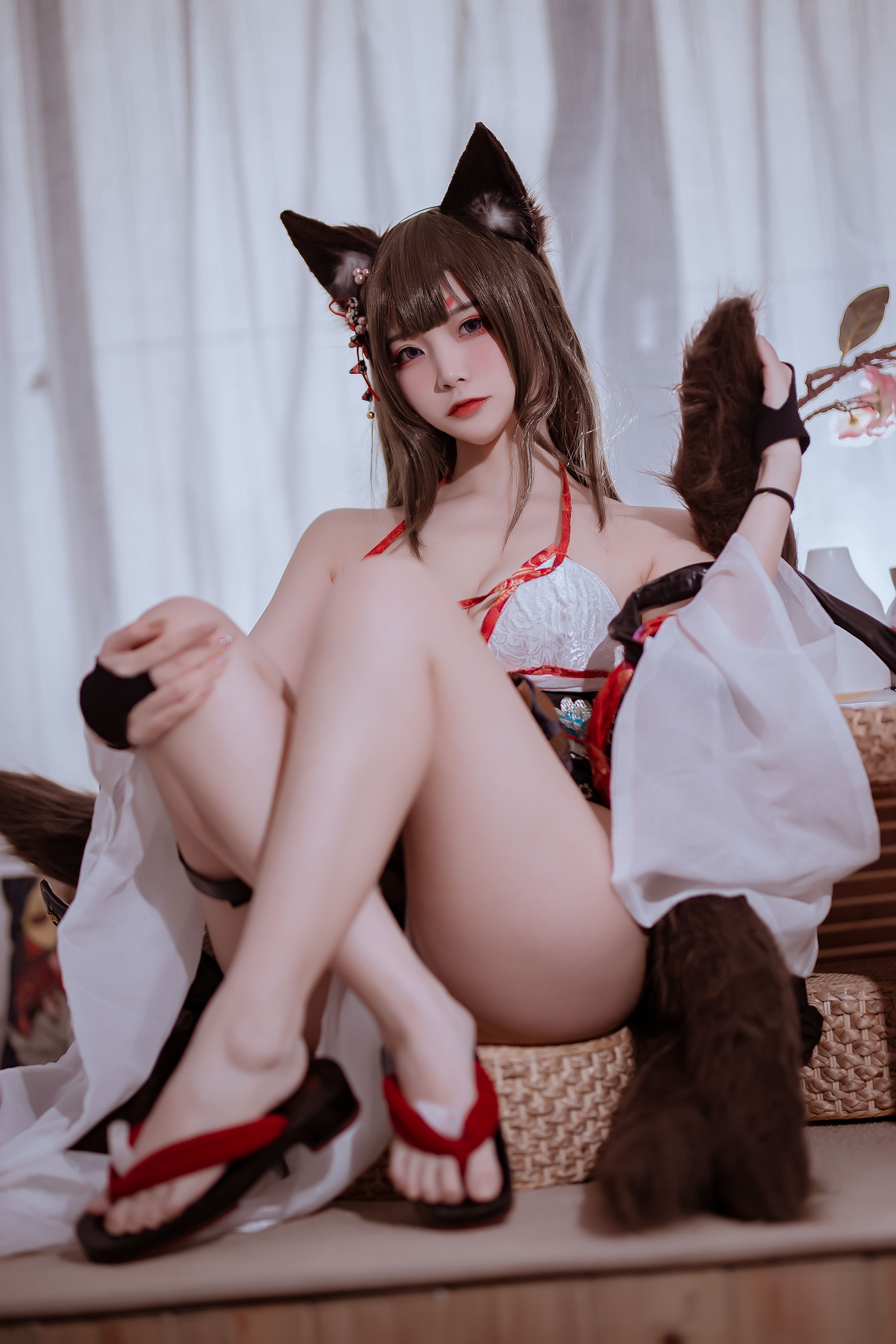 人气Coser二佐Nisa – 碧蓝 天城泳装 [16P] - 秀人网免费无水印在线套图写真