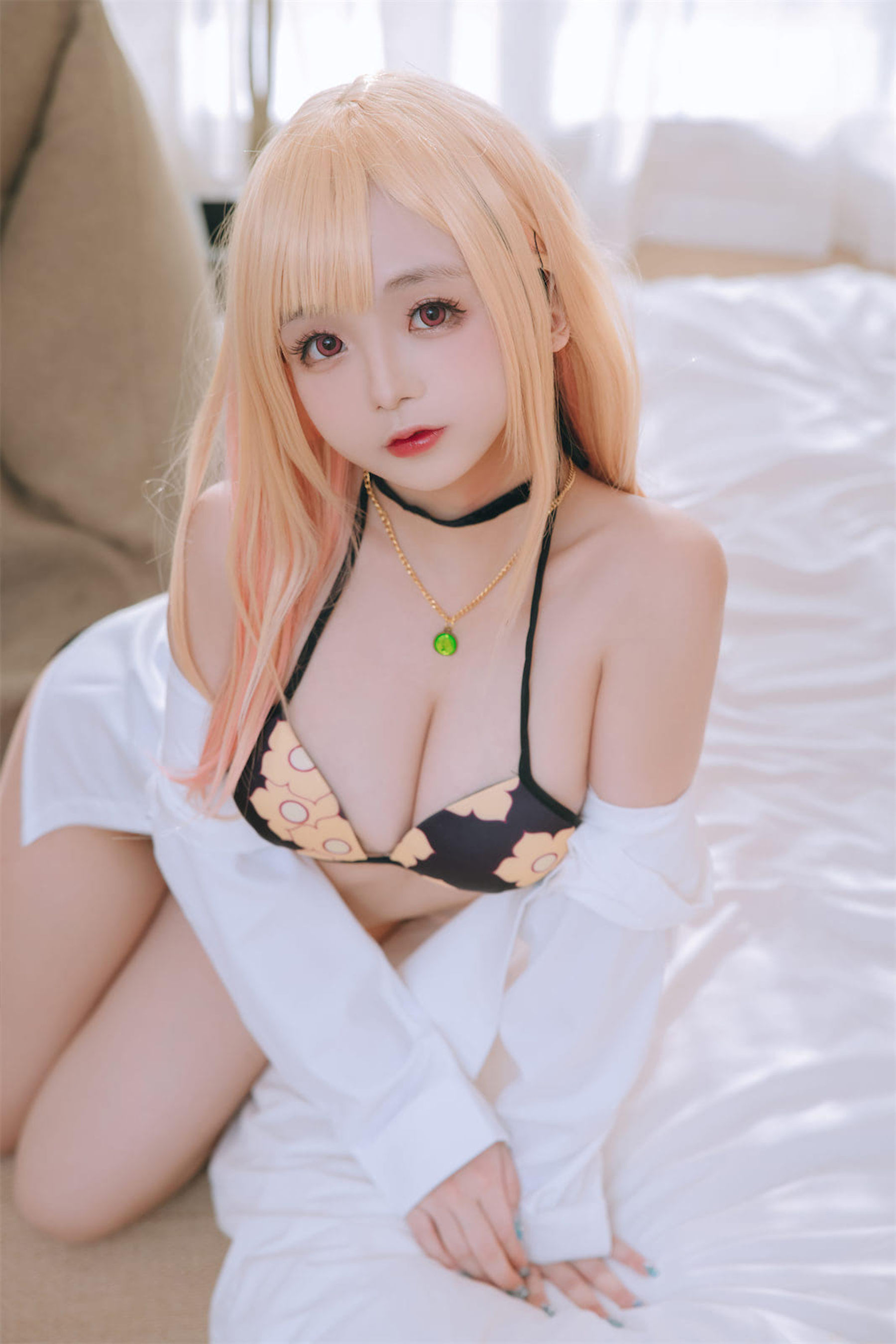 Cosplay日奈娇 – 更衣人偶喜多川海梦泳装 [62P] - 秀人网免费无水印在线套图写真