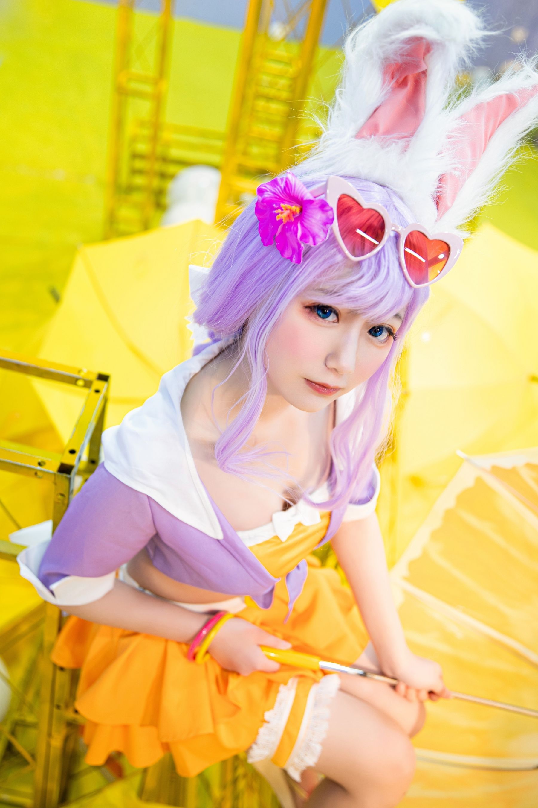 [Cosplay写真] 动漫博主弦音sic – 王者荣耀 公孙离蜜橘之夏 [9P] - 秀人网免费无水印在线套图写真