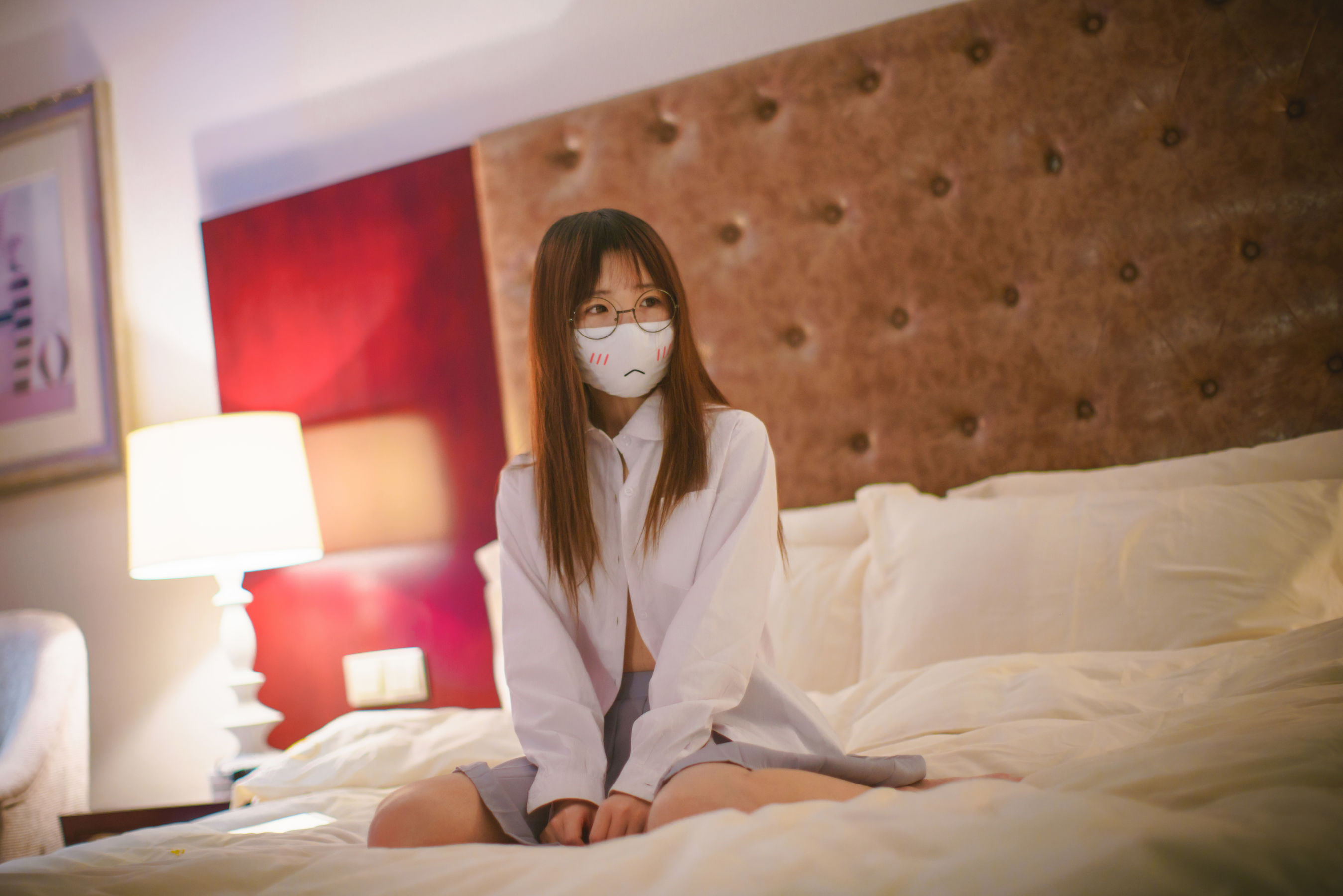 萝莉御子Yumiko 口罩 [20P] - 秀人网免费无水印在线套图写真